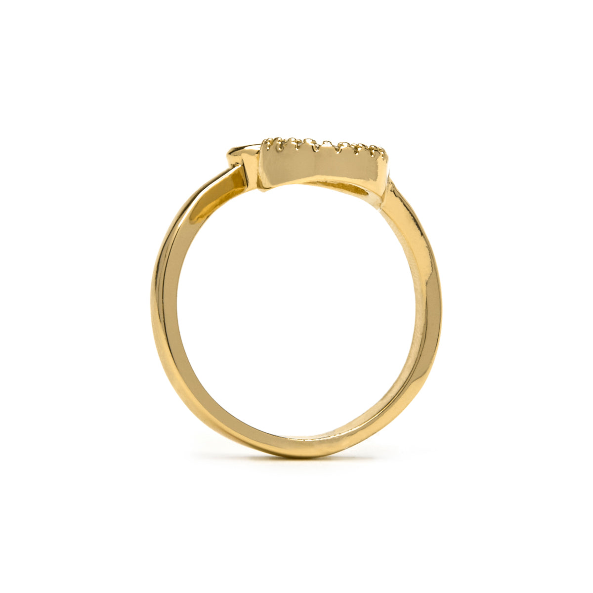 Bague en Mèreperle Blanche finition or 18k - Yaran