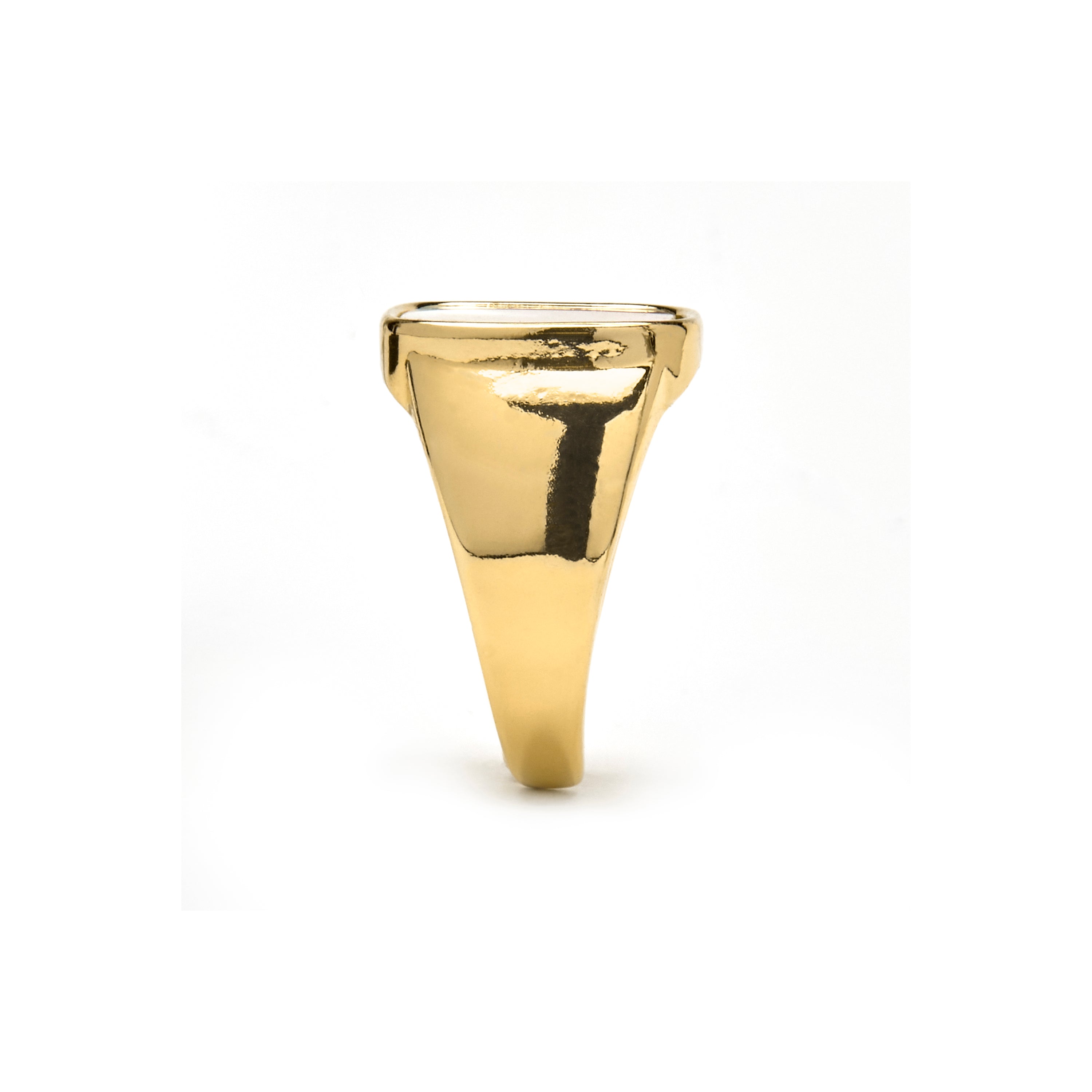 Bague en Nacre Blanche finition or 18k - Misau