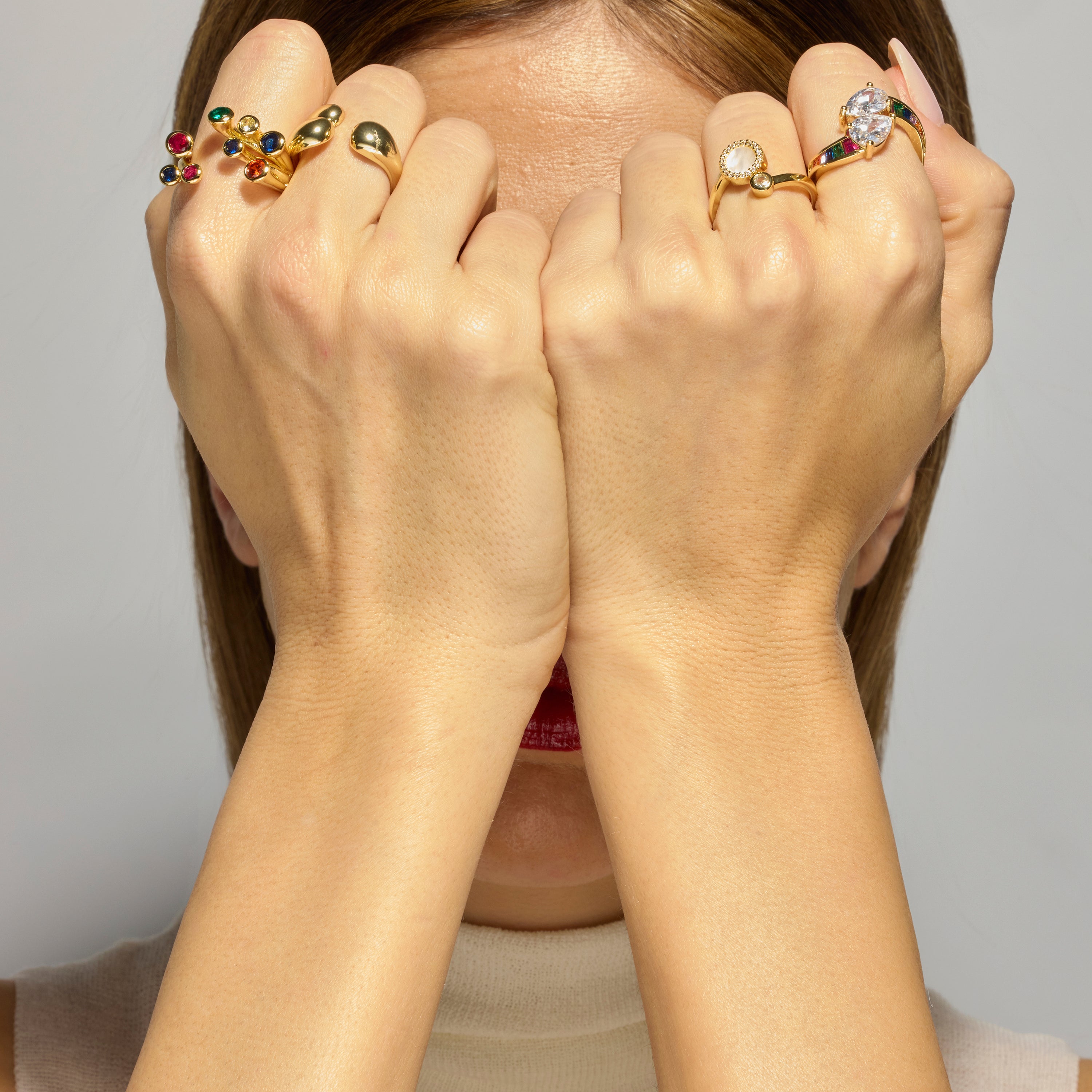 Bague avec laquage noir finition or 18k - Yter