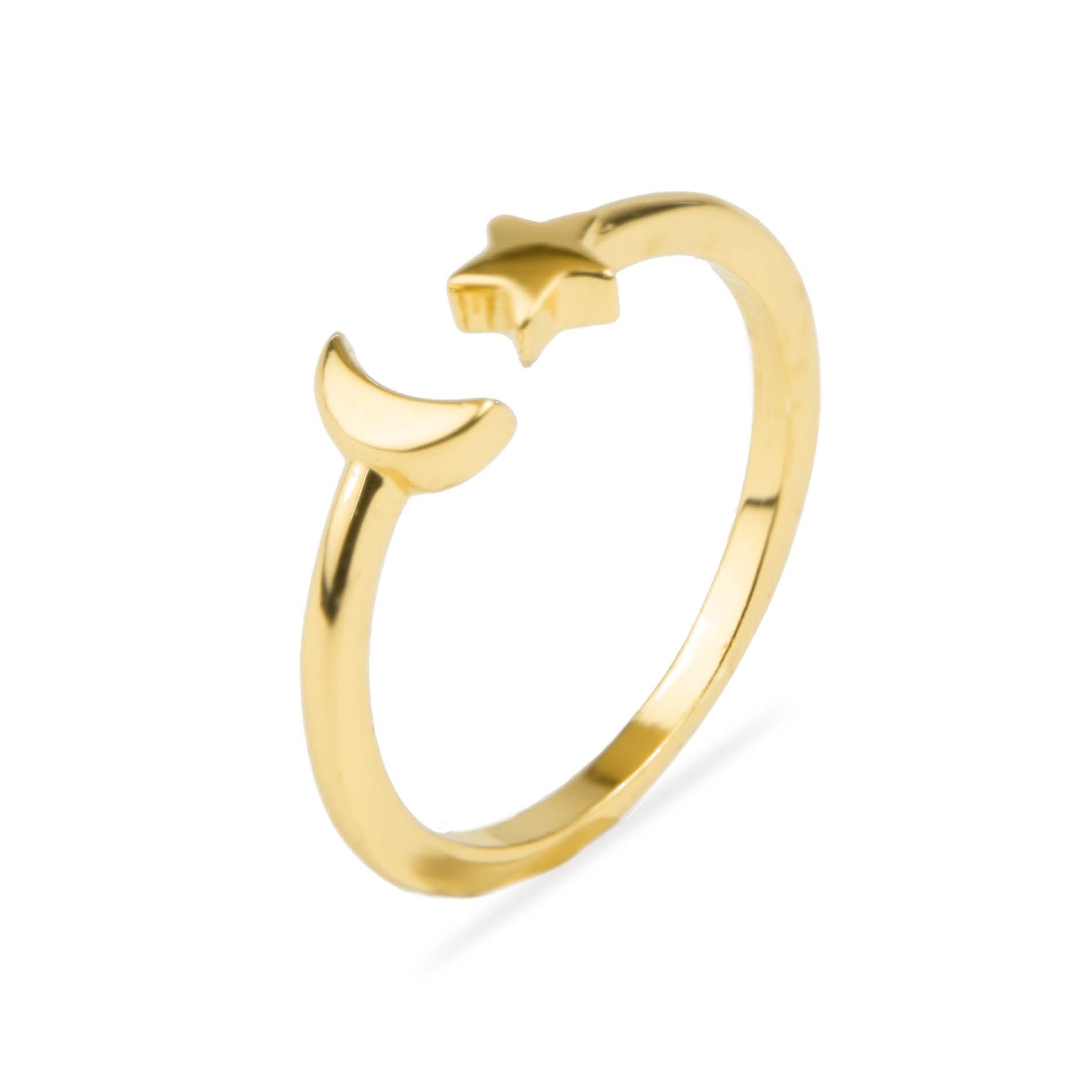 Anillo acabado en oro amarillo 18K - Onsah