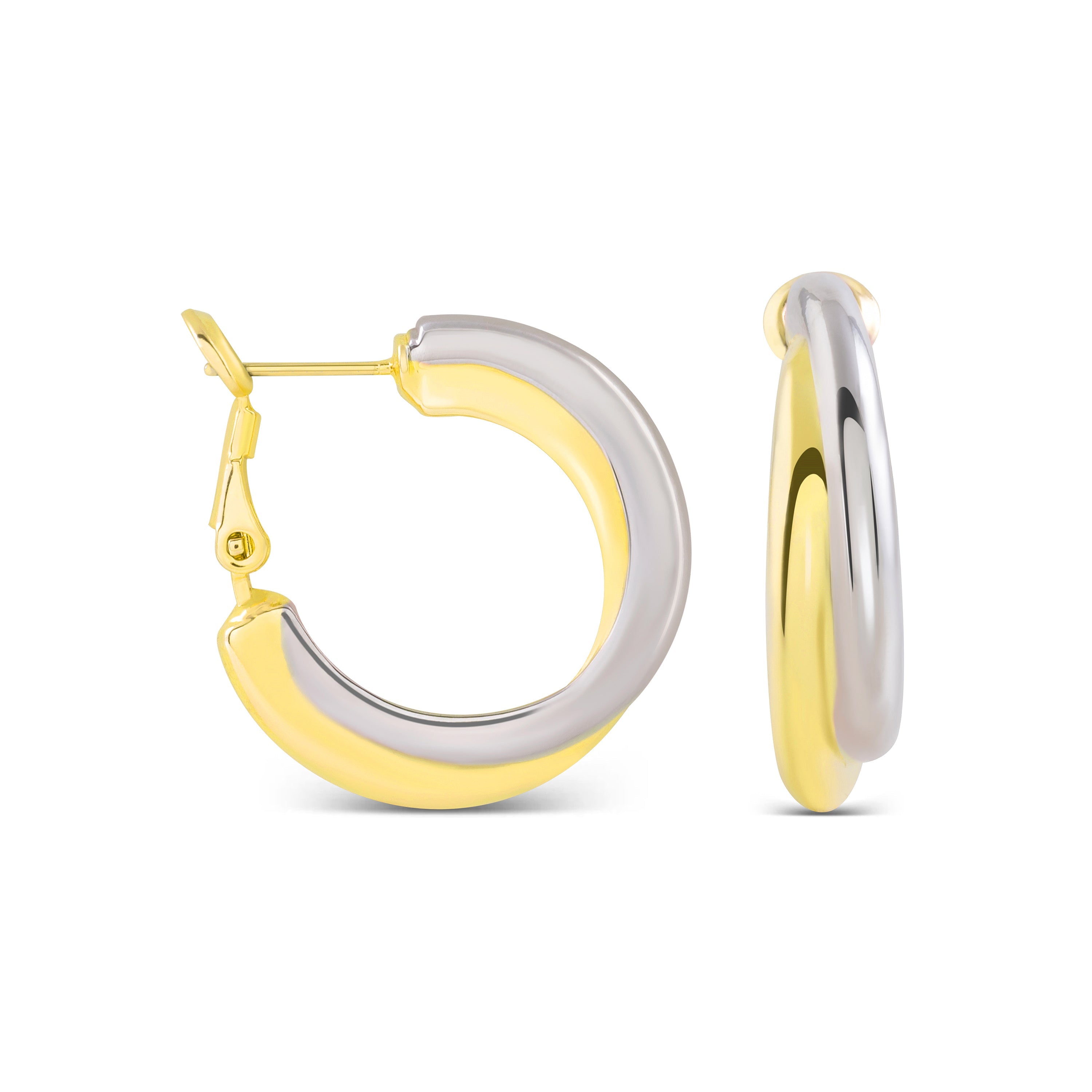 Pendientes acabados en oro amarillo 18K - Kalambo