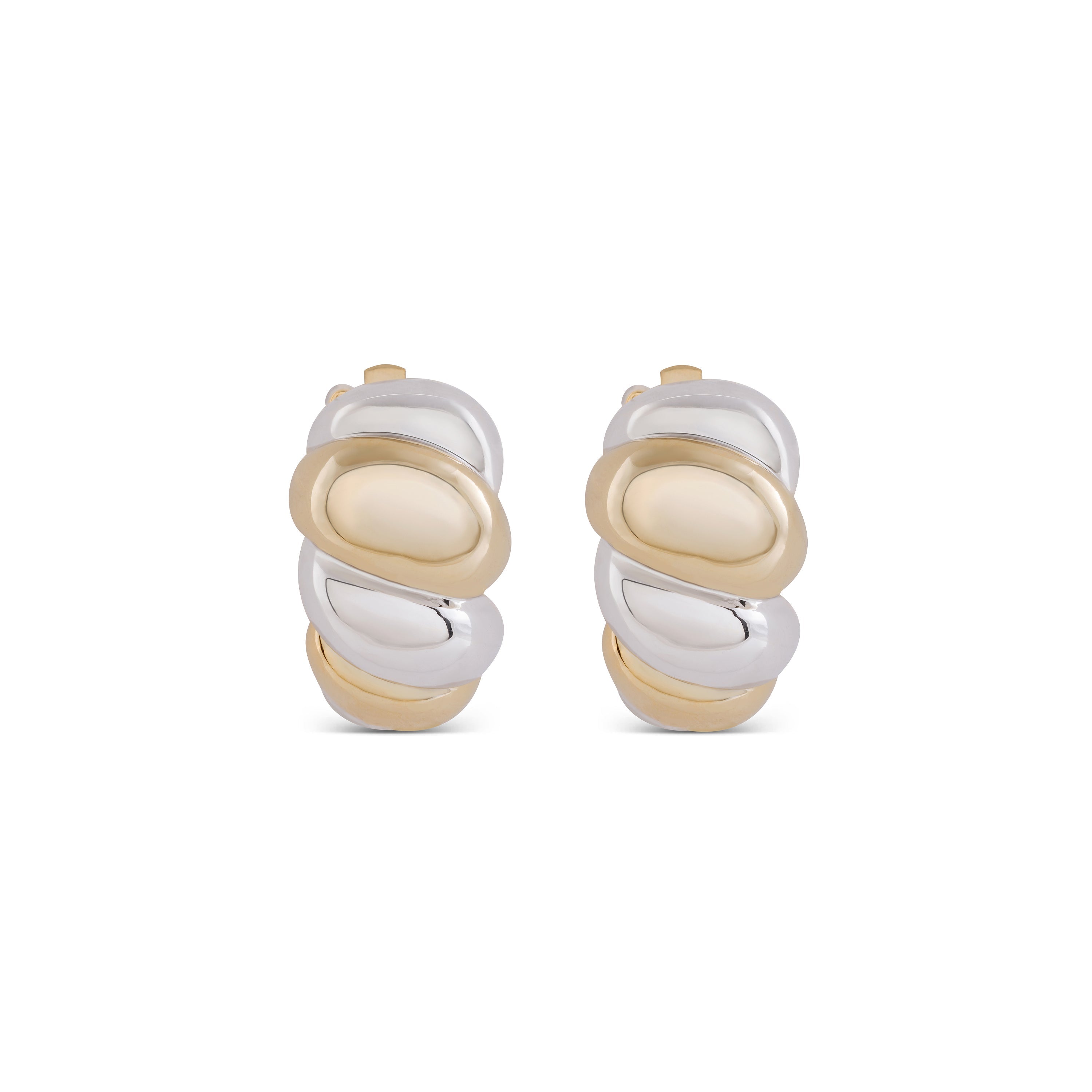 Pendientes acabados en oro rosa 18K - Aliwa