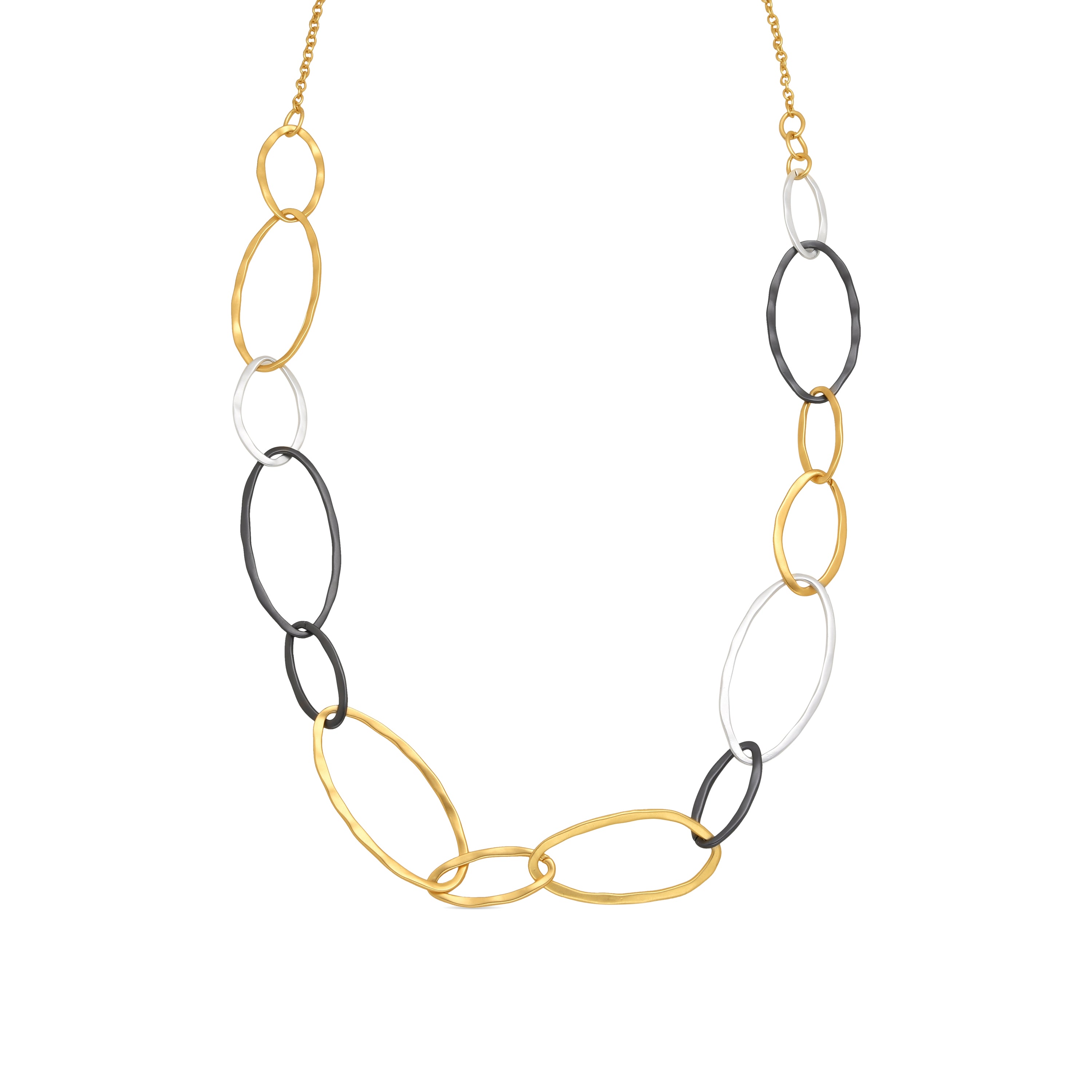 Collar acabado oro amarillo de 18k - Lingi