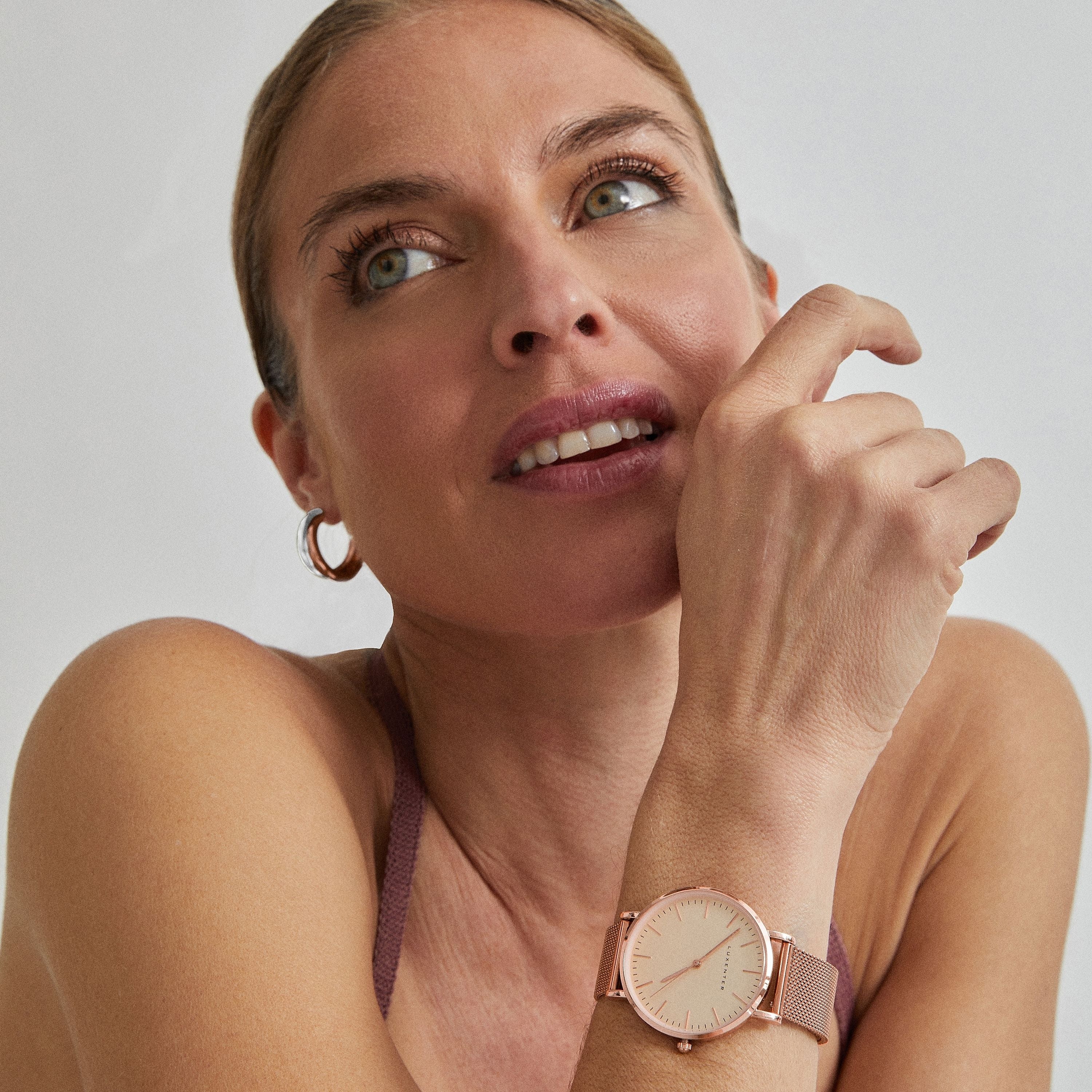 Reloj acabado en oro rosa 18K - Murna