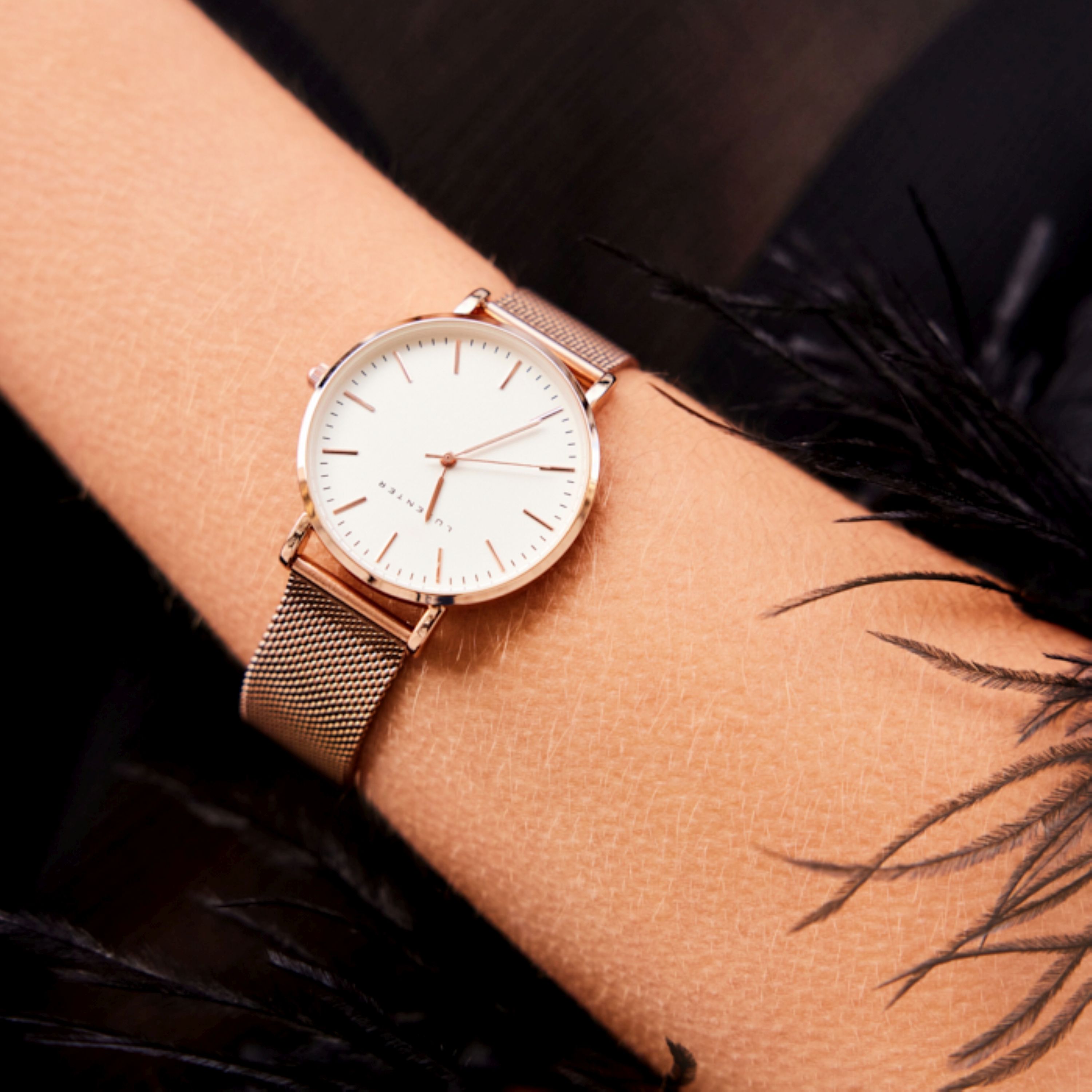 Reloj acabado en oro rosa 18K - Faraia