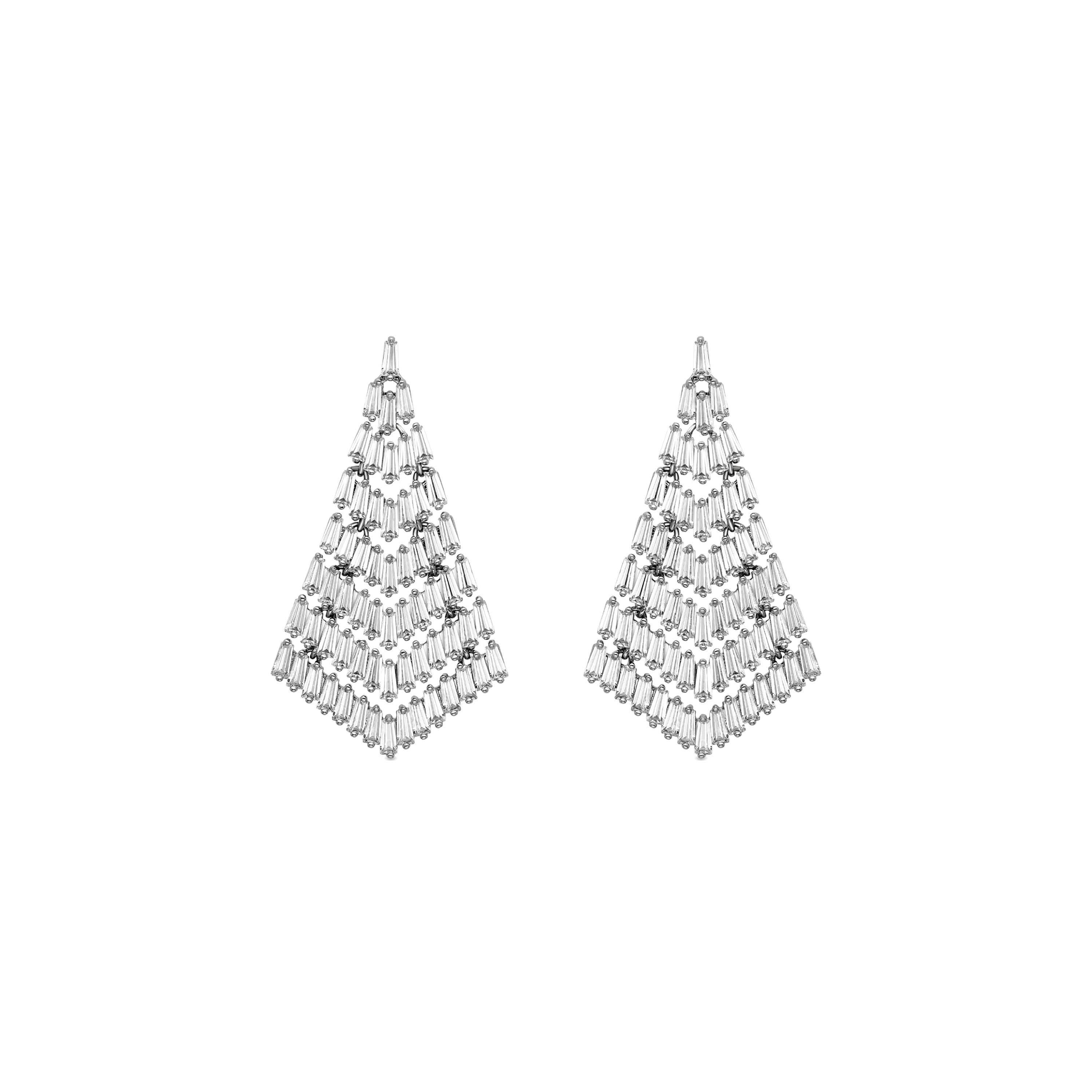 Pendientes con Circonita Rubí acabados en oro rosa 18K - Lasein