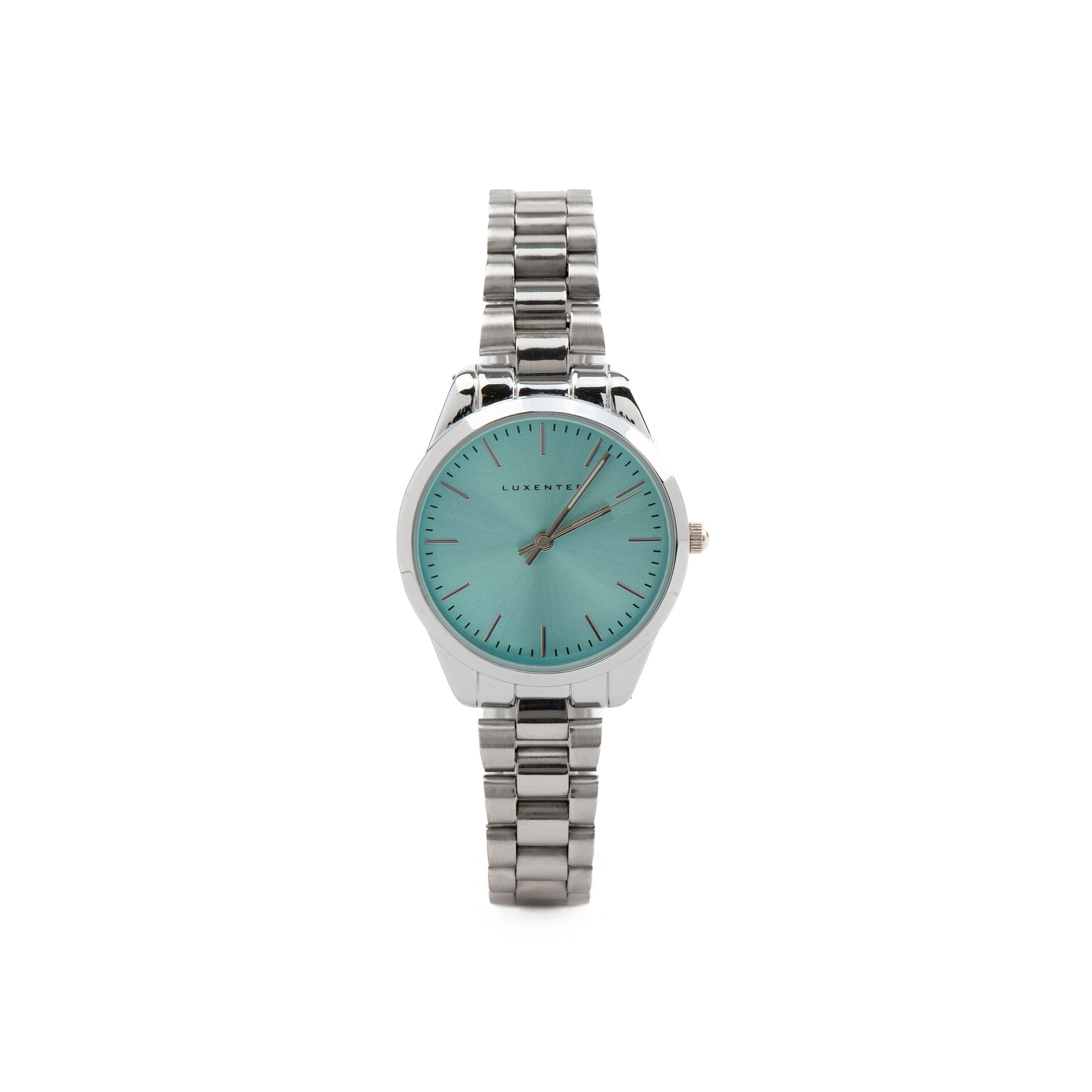 Reloj con Metalizado Azul Claro acabado plata - Verni