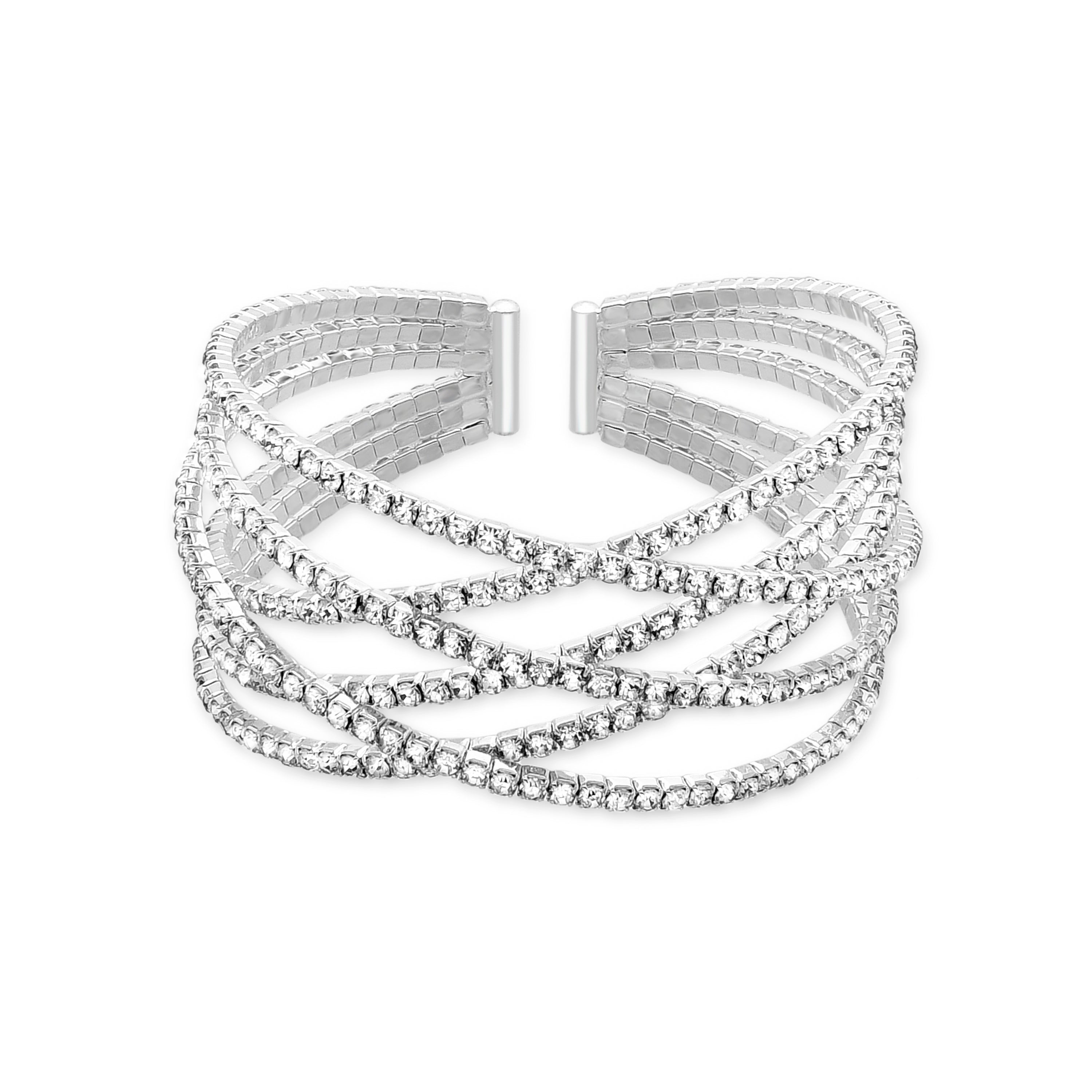 Rhodium afgewerkte armband - Mobu