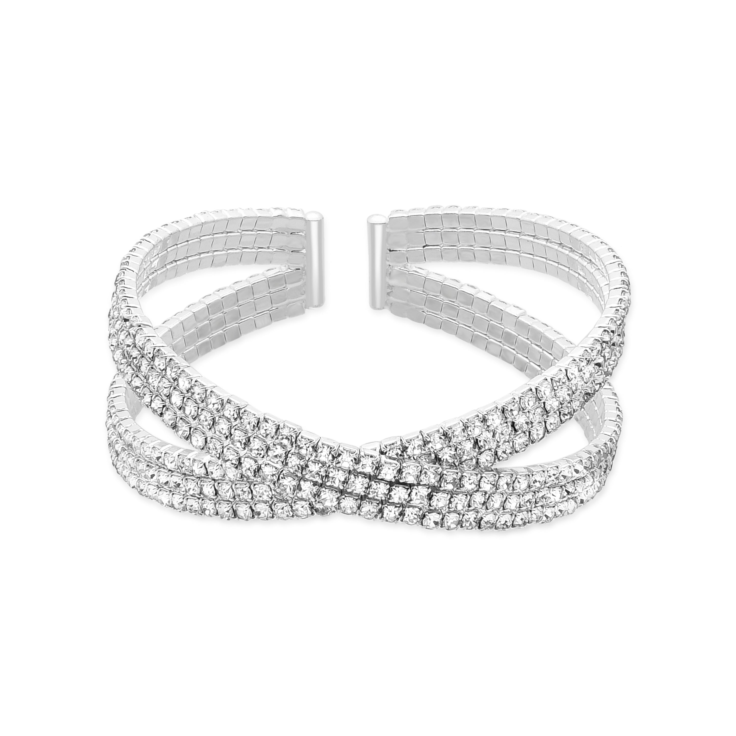 Pulsera acabada en rodio - Mobu