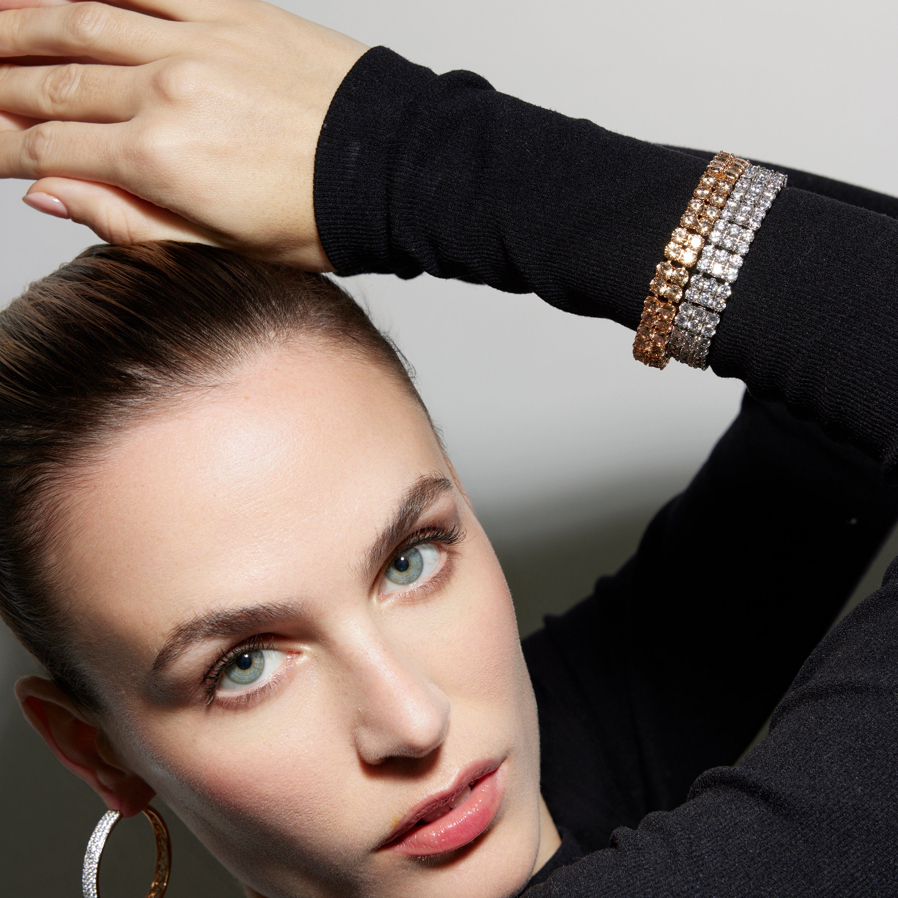 Bracciale con Zirconia Brillante finitura argento - Matka