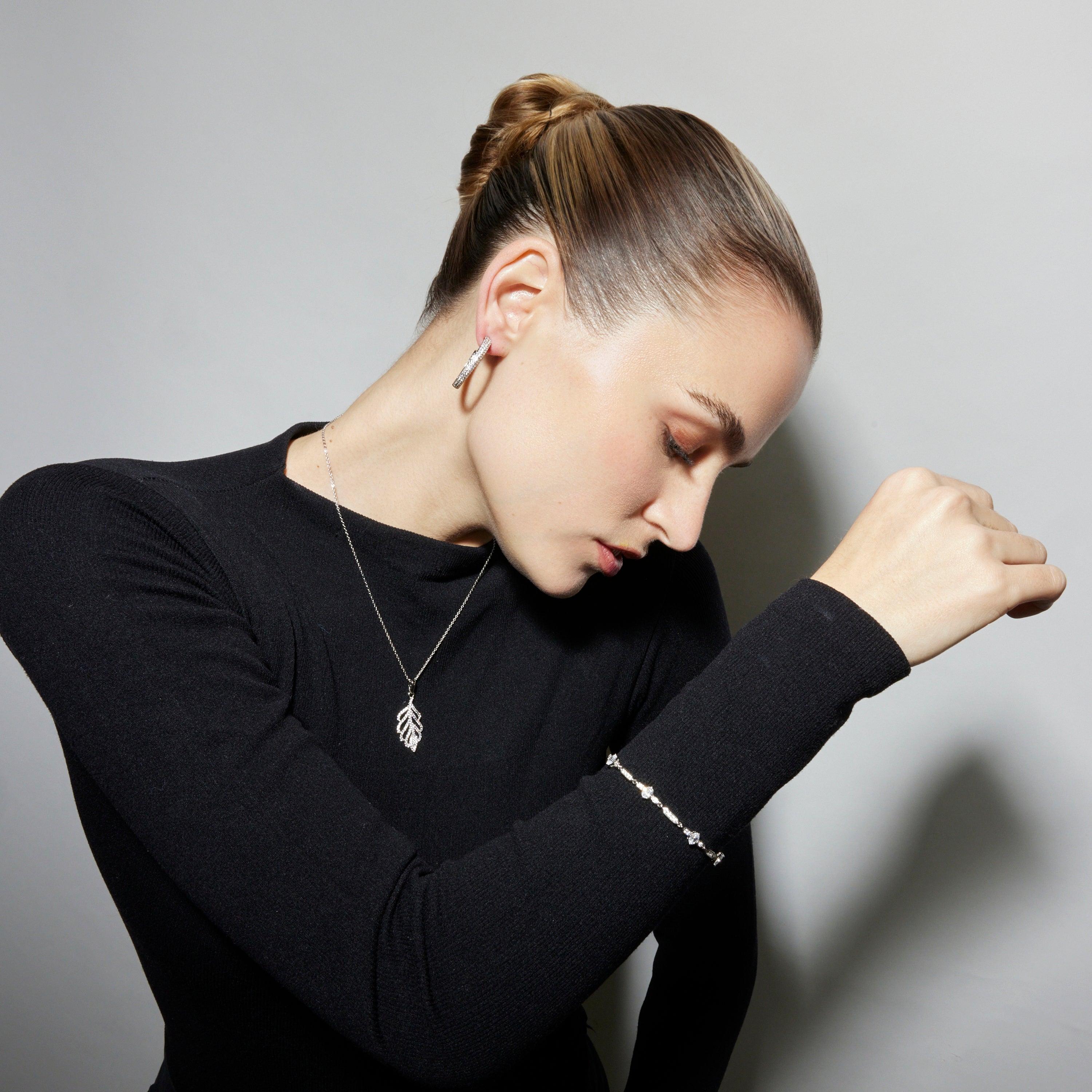 Bracciale con Zirconia Brillante finitura argento - Sanu