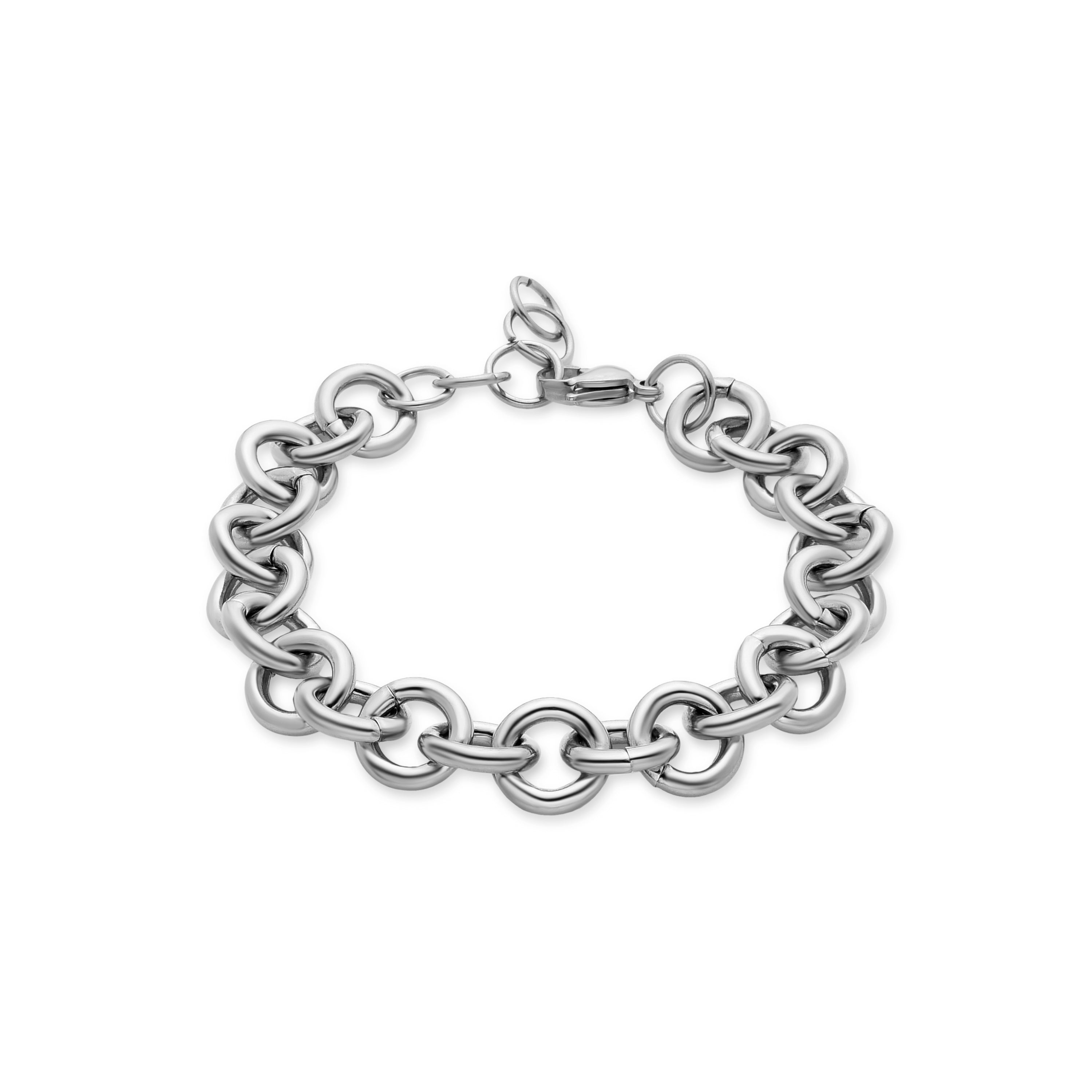 Pulsera acabada en rodio - Lizal