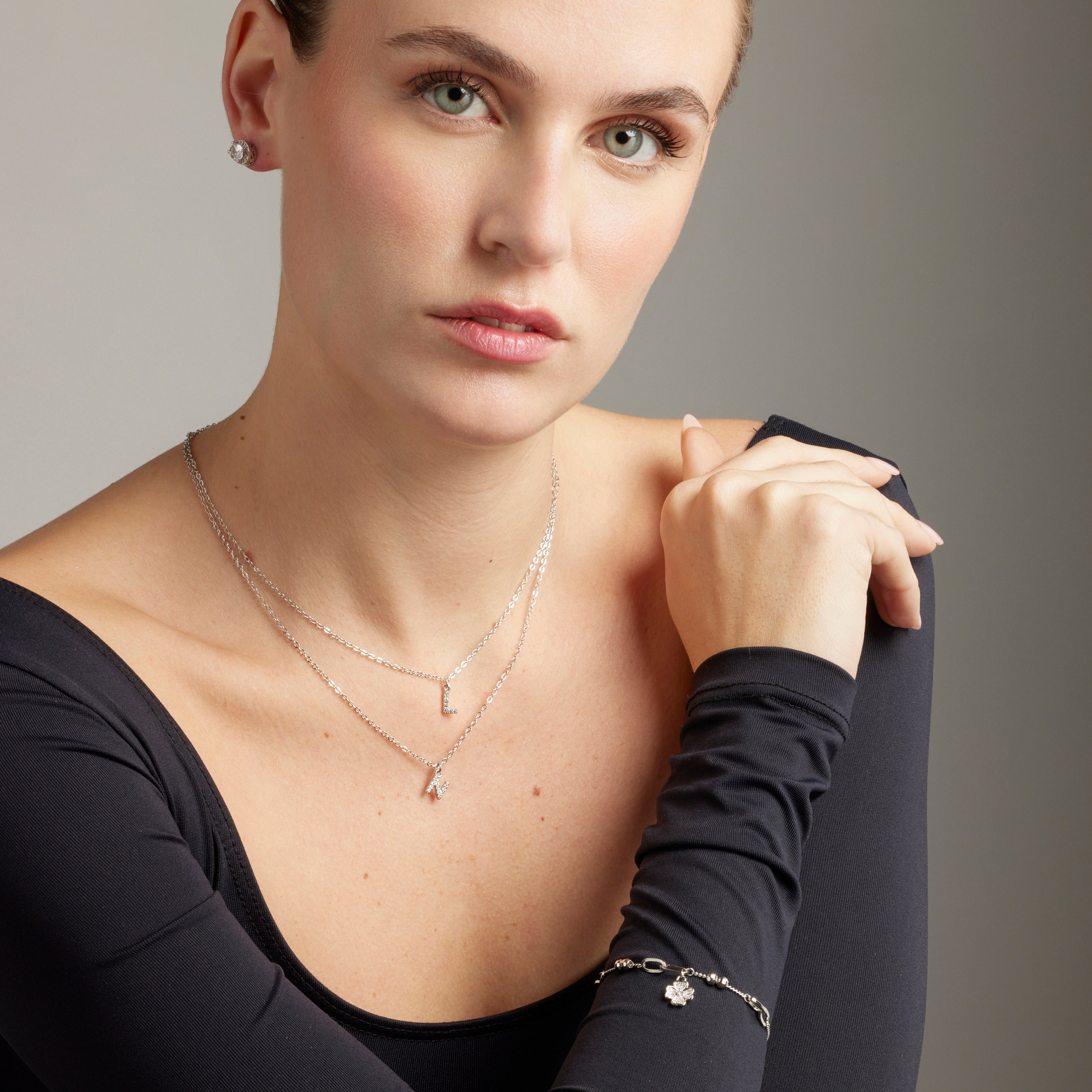 Brilliante Zirkonia-Armband mit Rhodium-Finish - Wilya