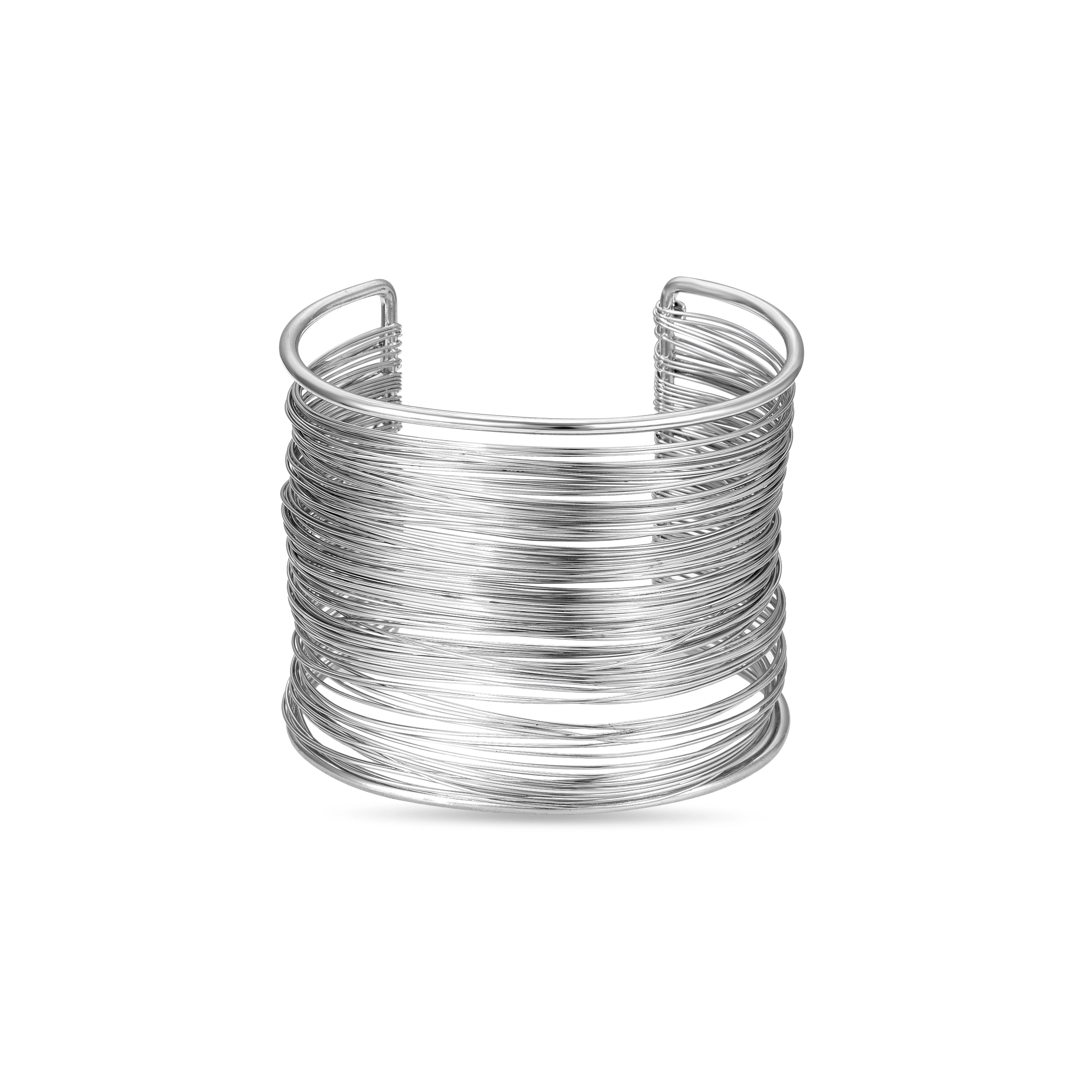 Pulsera acabada en rodio - Thywa