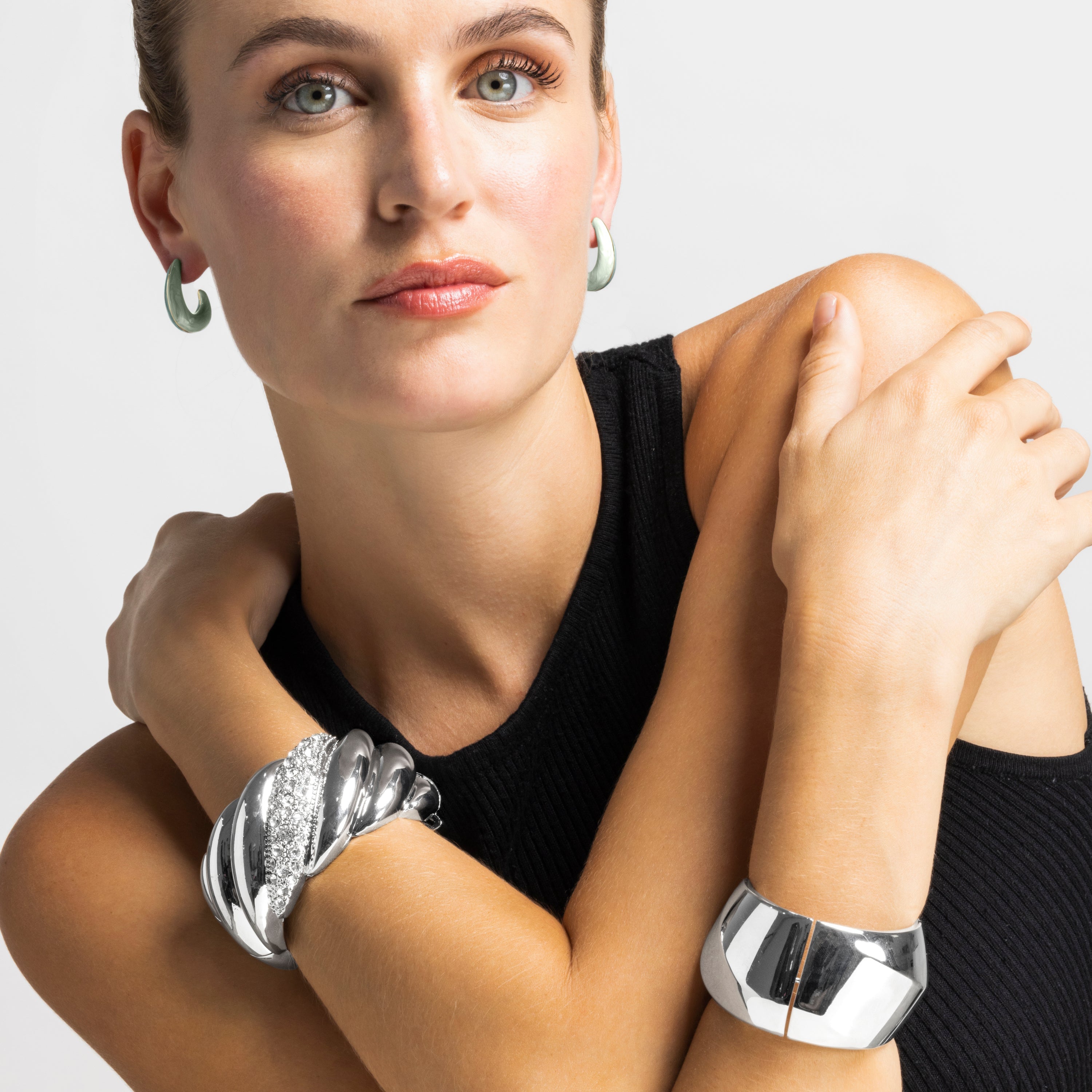 Bracelet avec Zirconium Brillant finition argent - Eiuh