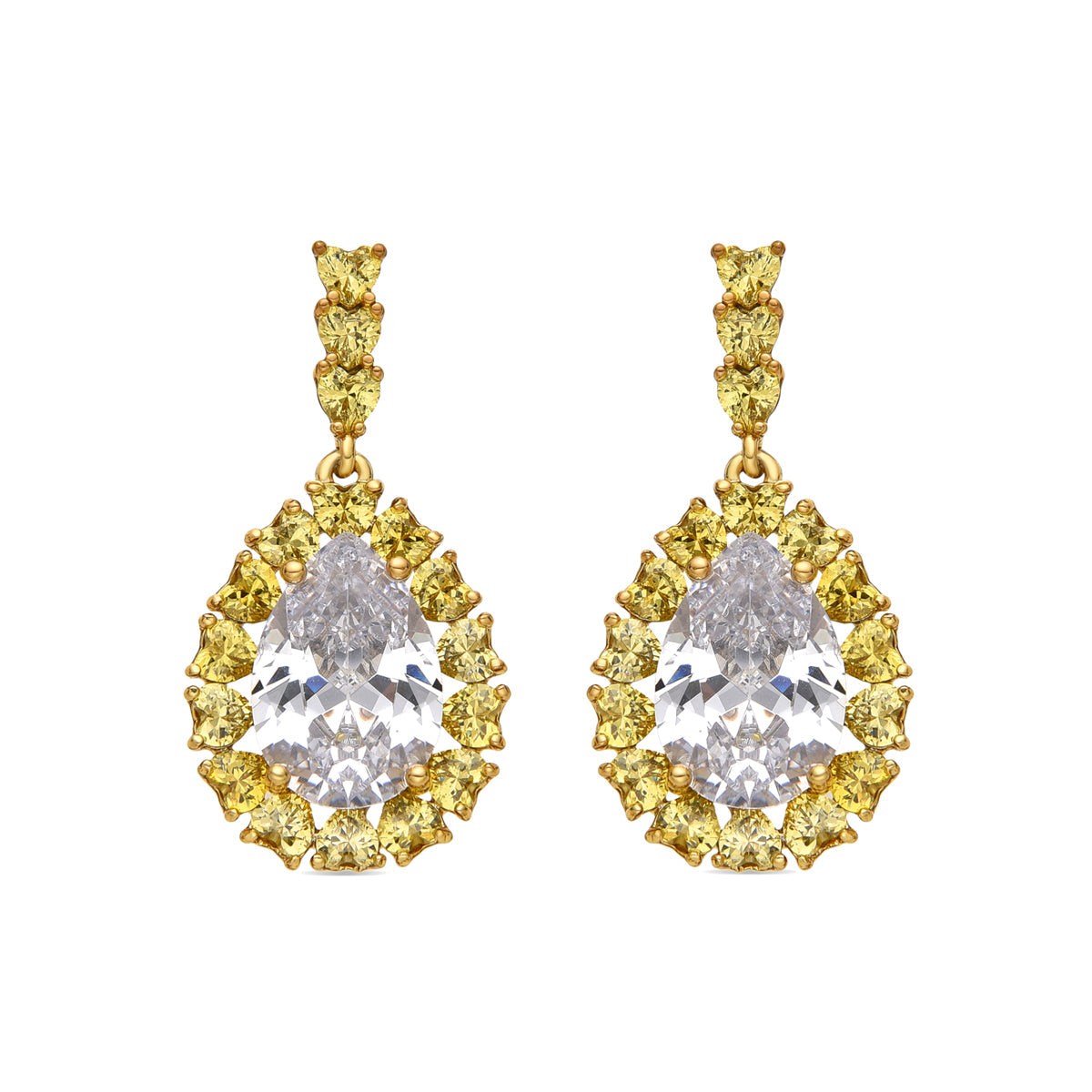 Pendientes con Padparadscha acabado plata - Welo
