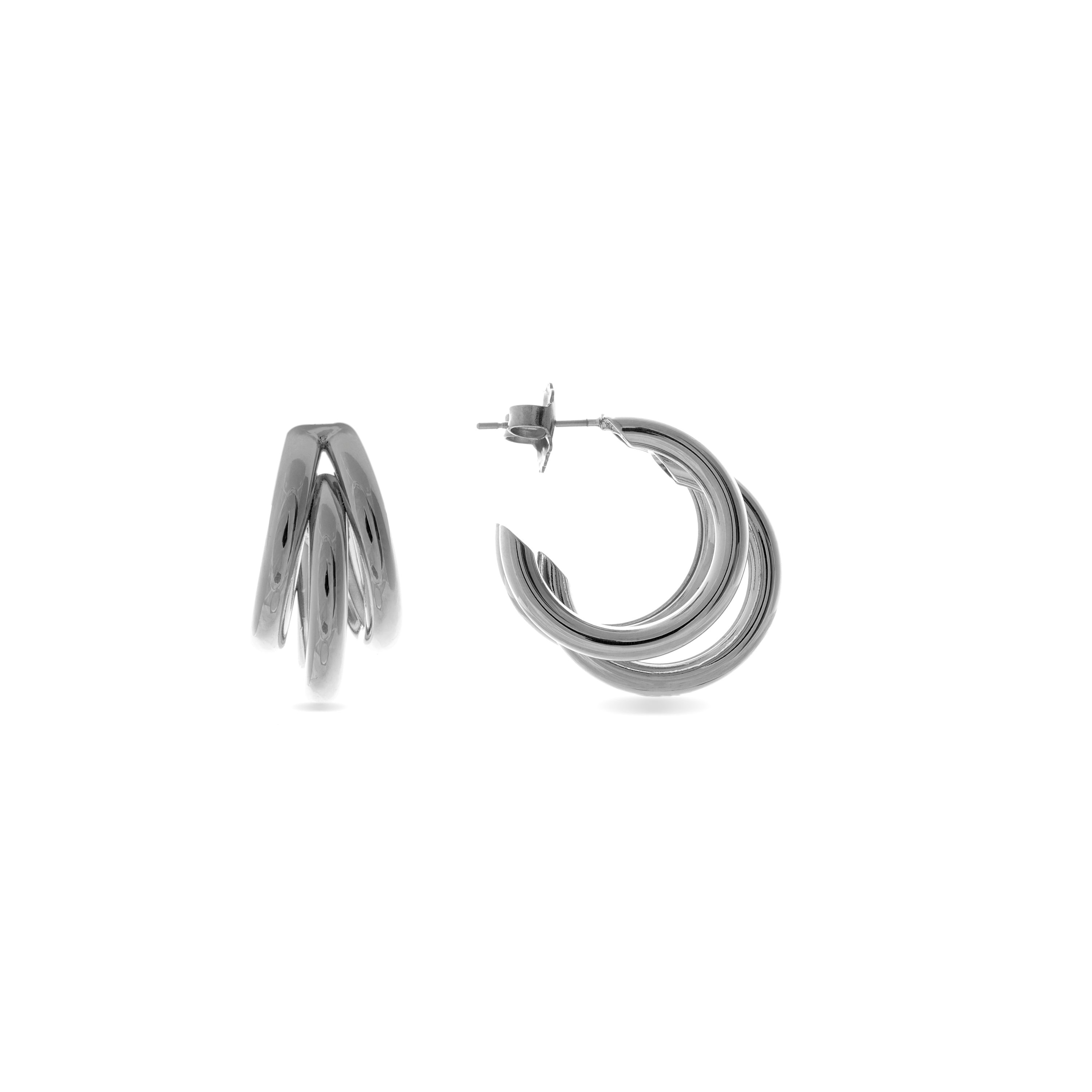 Pendientes acabado plata - Nove