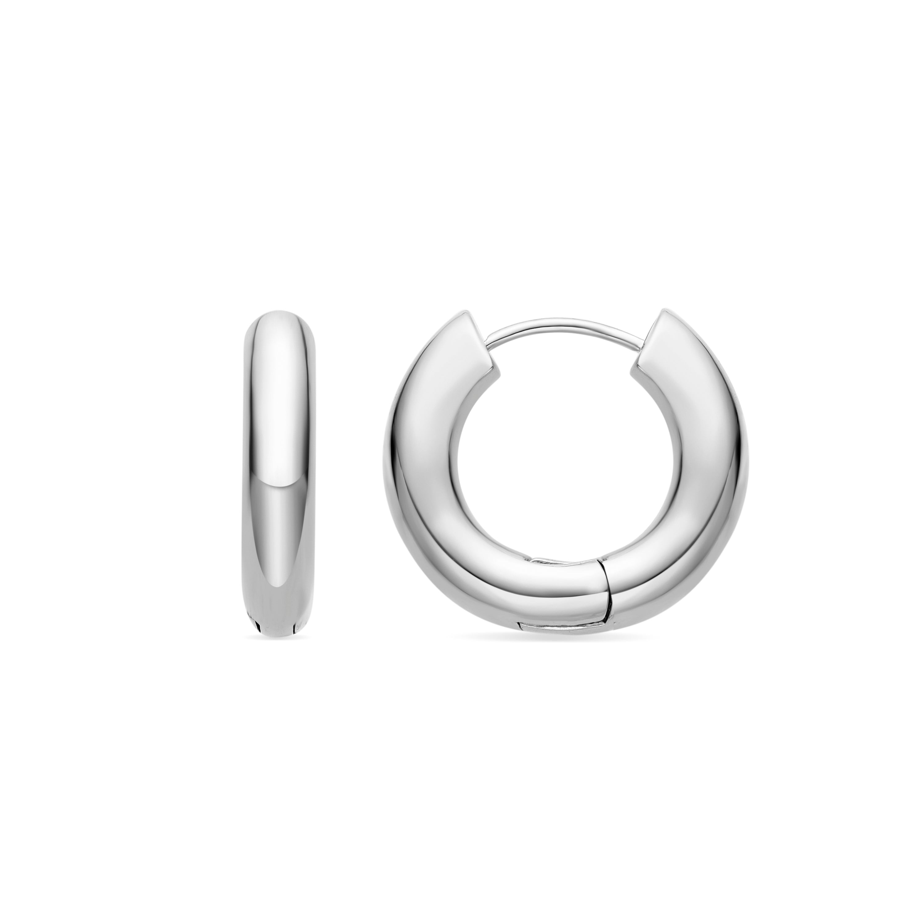 Pendientes acabado plata - Saura