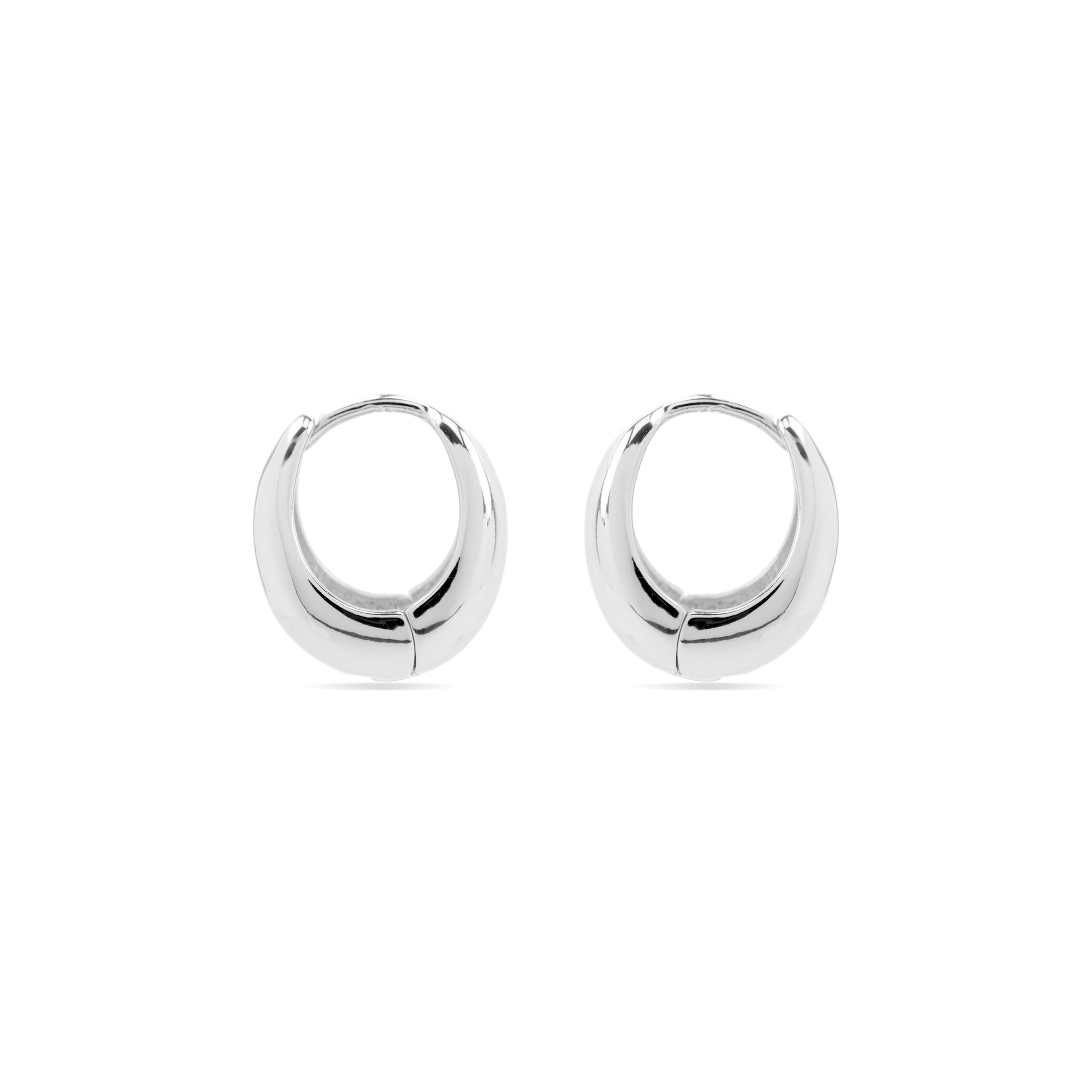 Pendientes con - acabado plata - Mickra