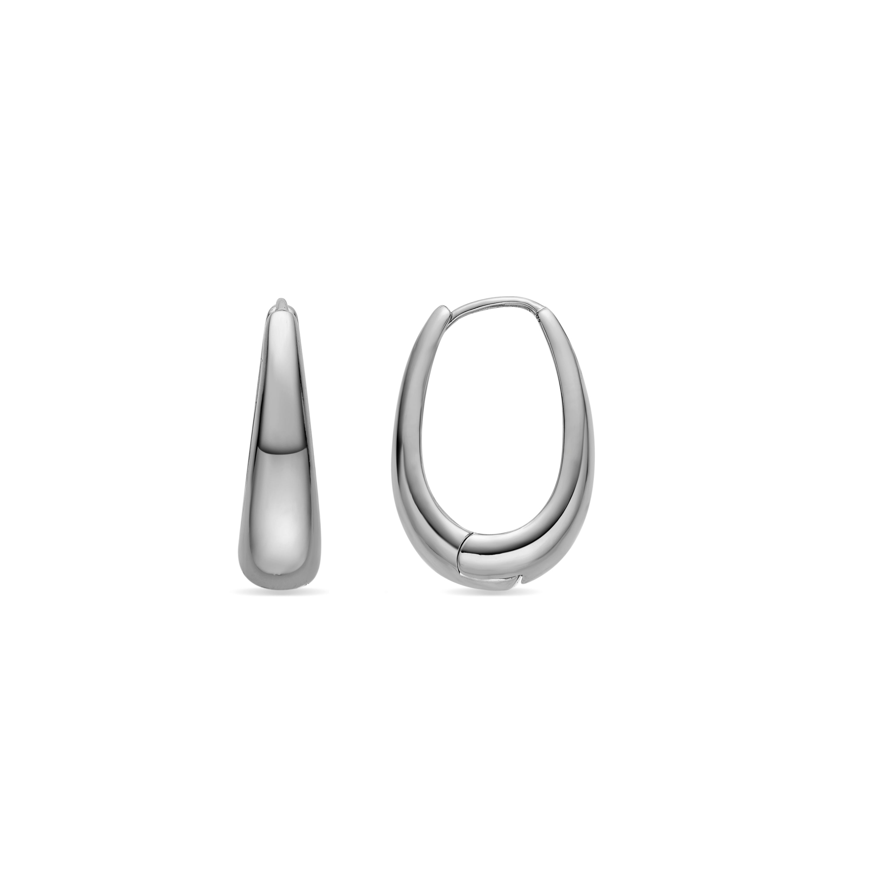 Pendientes con - acabado plata - Luya