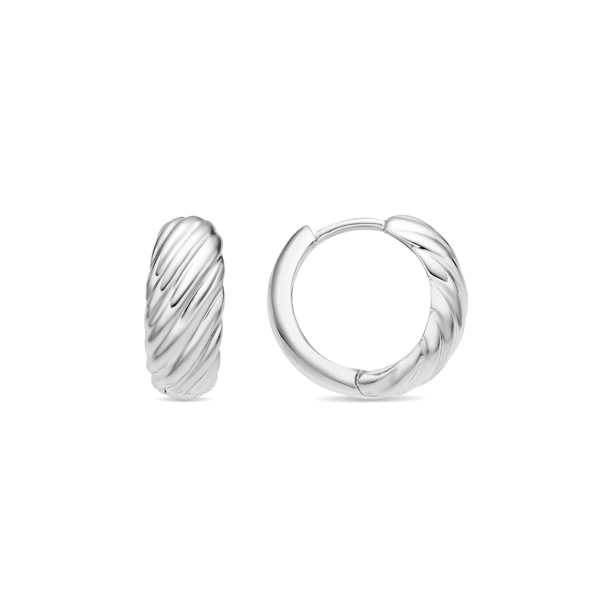 Earrings with - silver finish - Usma