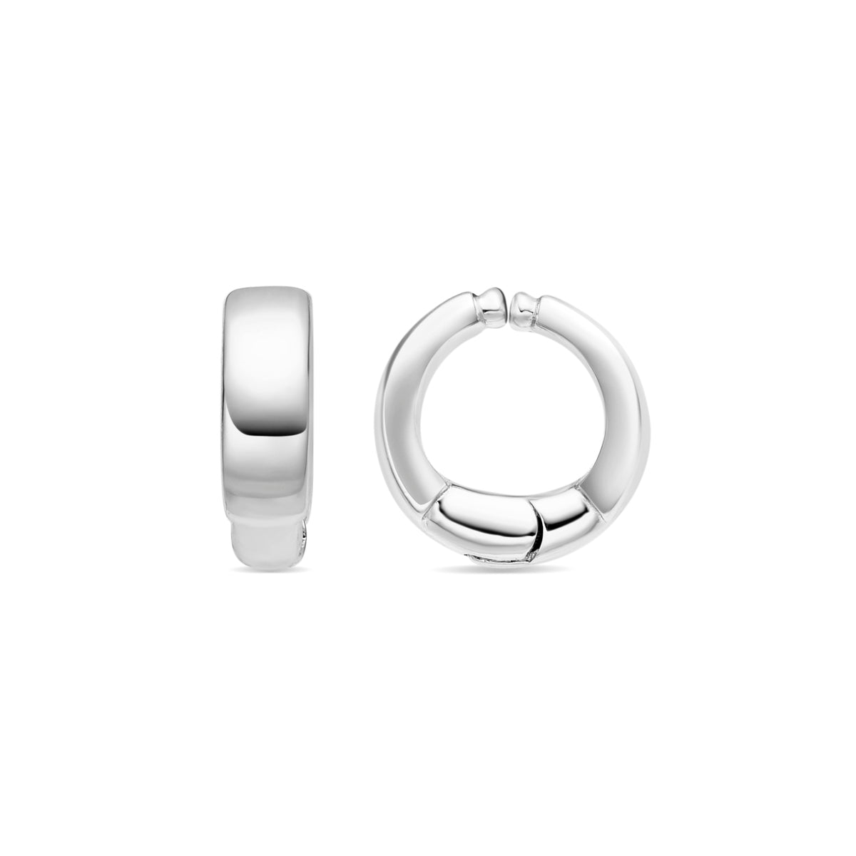 Earrings with - silver finish - Iko