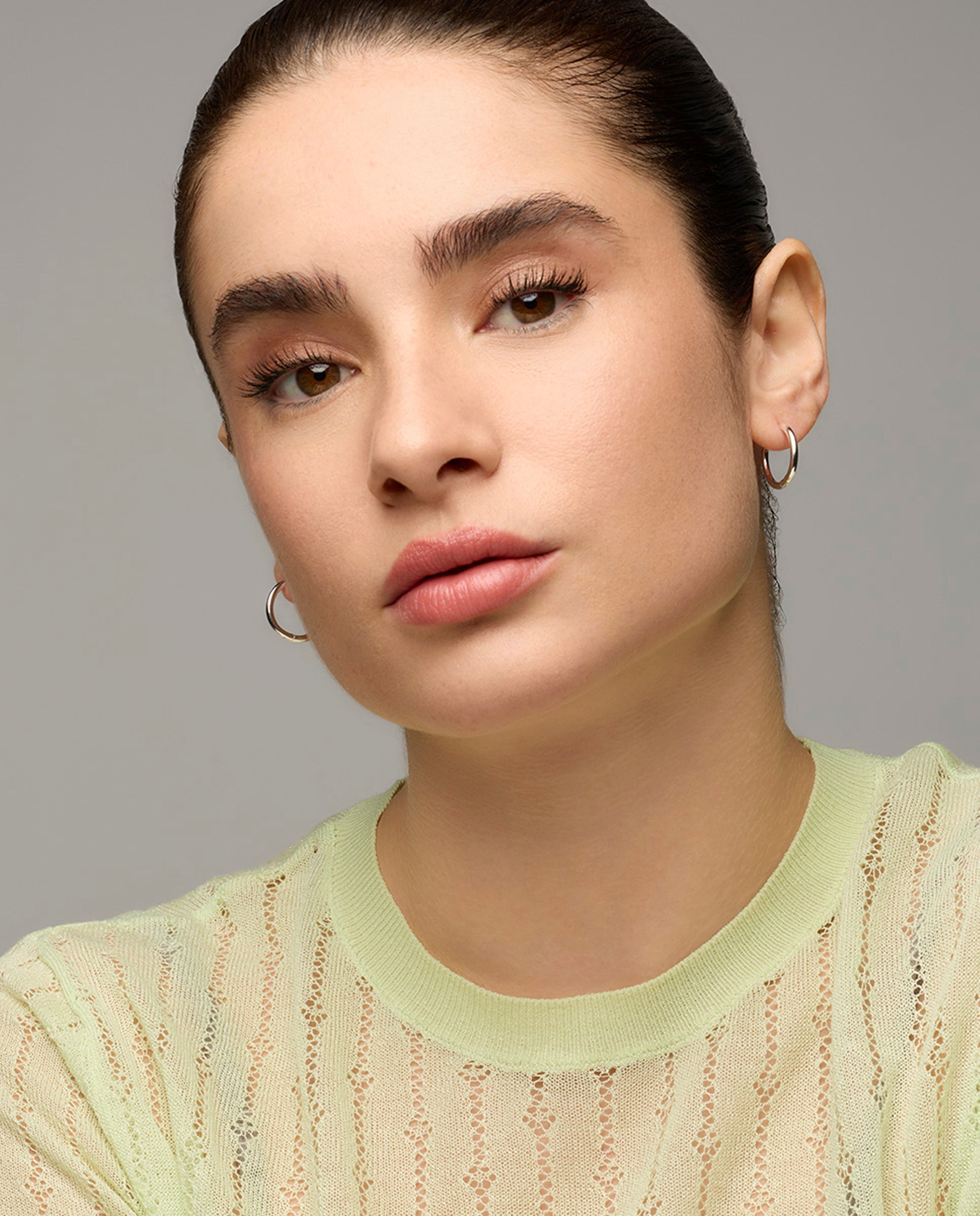 Earrings with - silver finish - Thibu