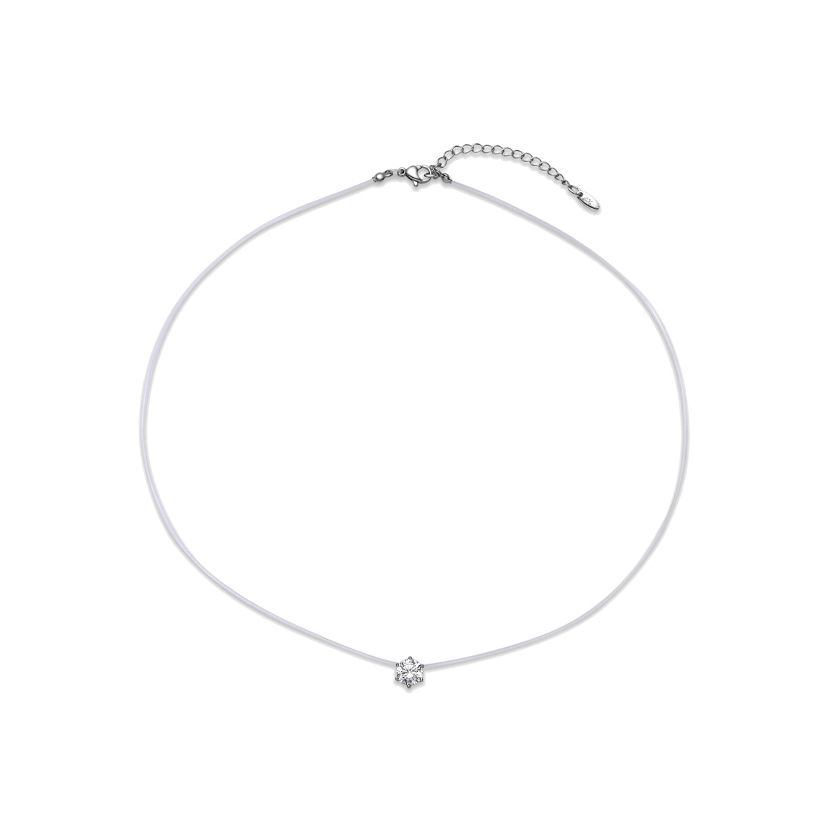 Collana con Zirconia Brillante finitura argento - Goyrys
