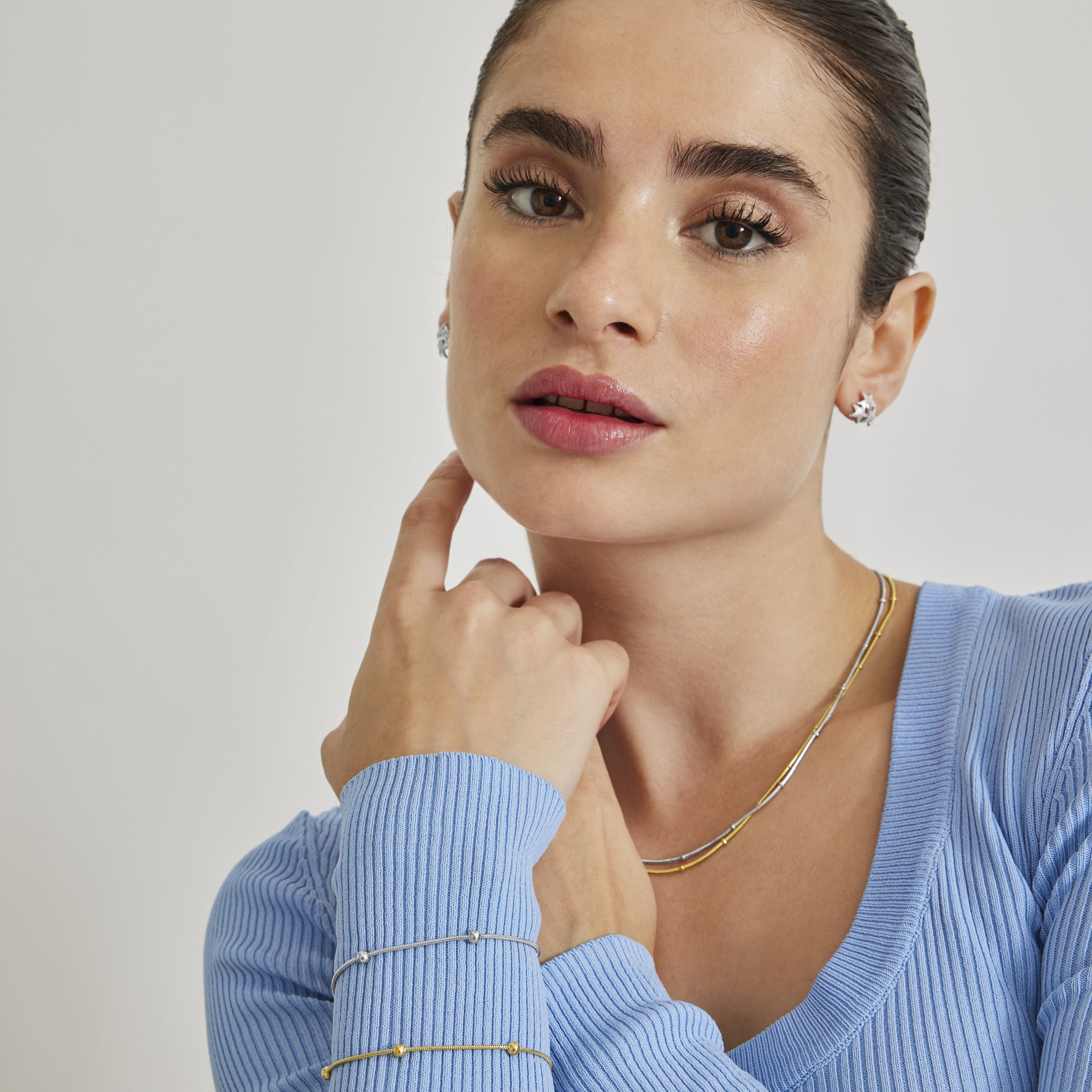 Collar acabado en rodio - Thapai