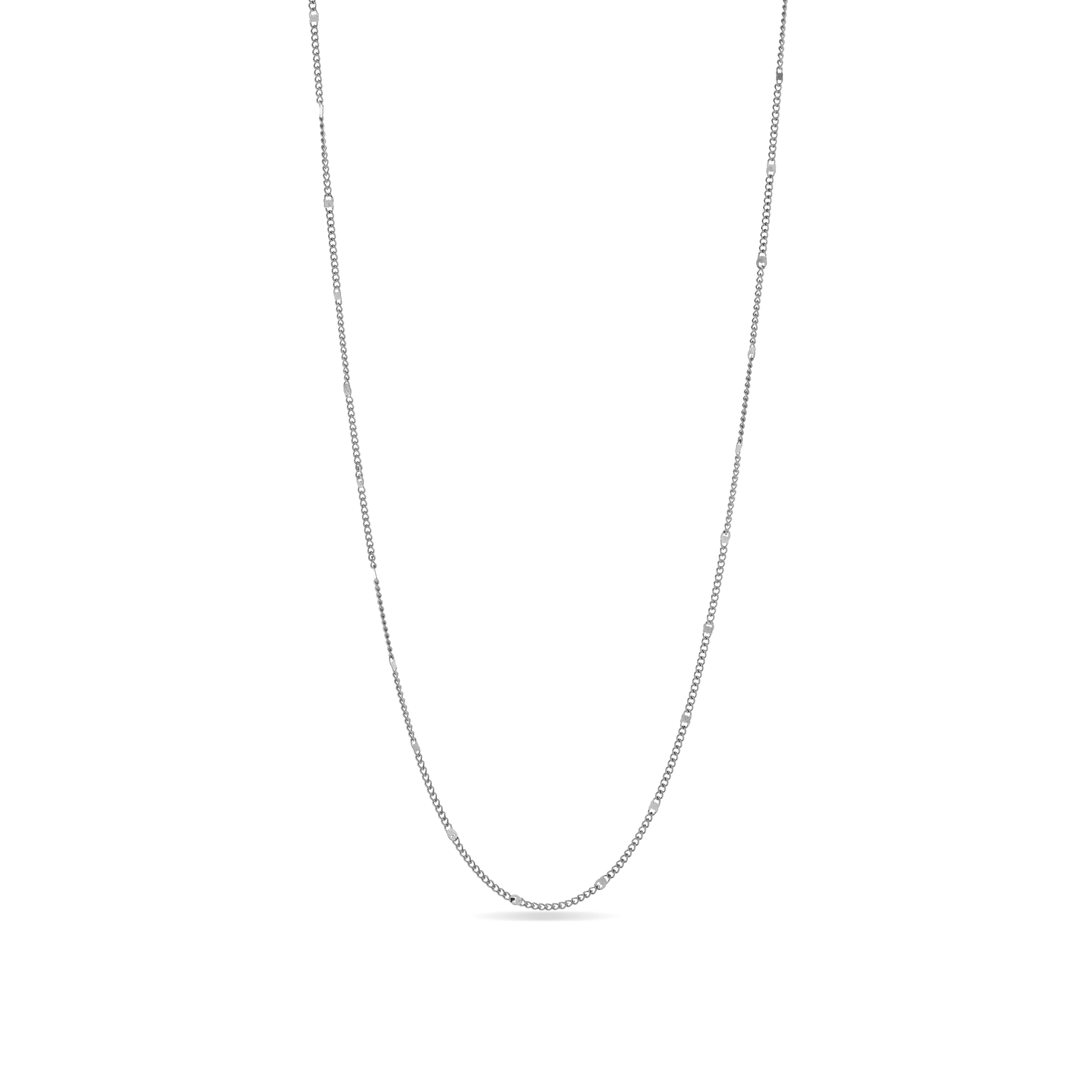 Rhodium-finished collar - Ejae