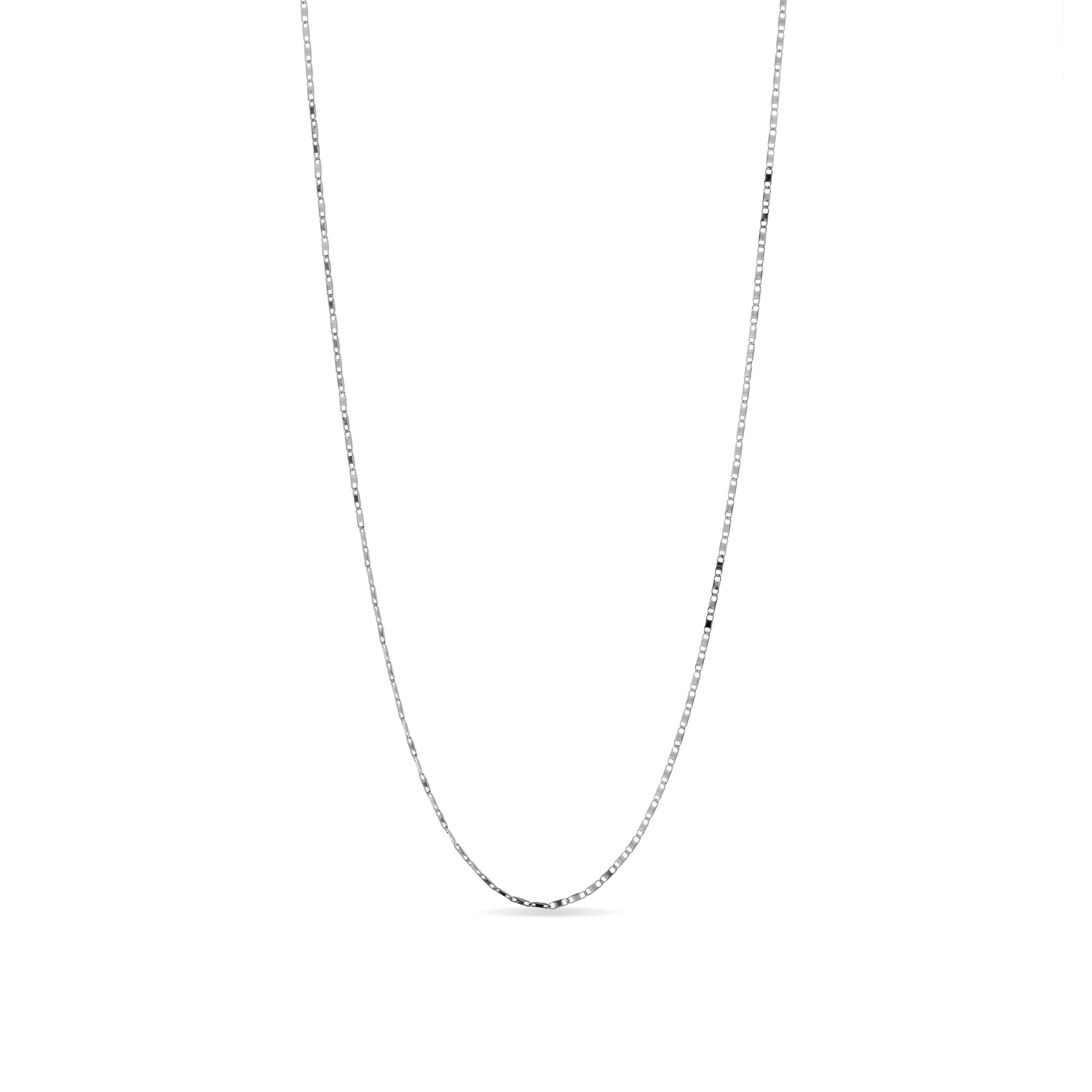 Rhodium-finished collar - Farak