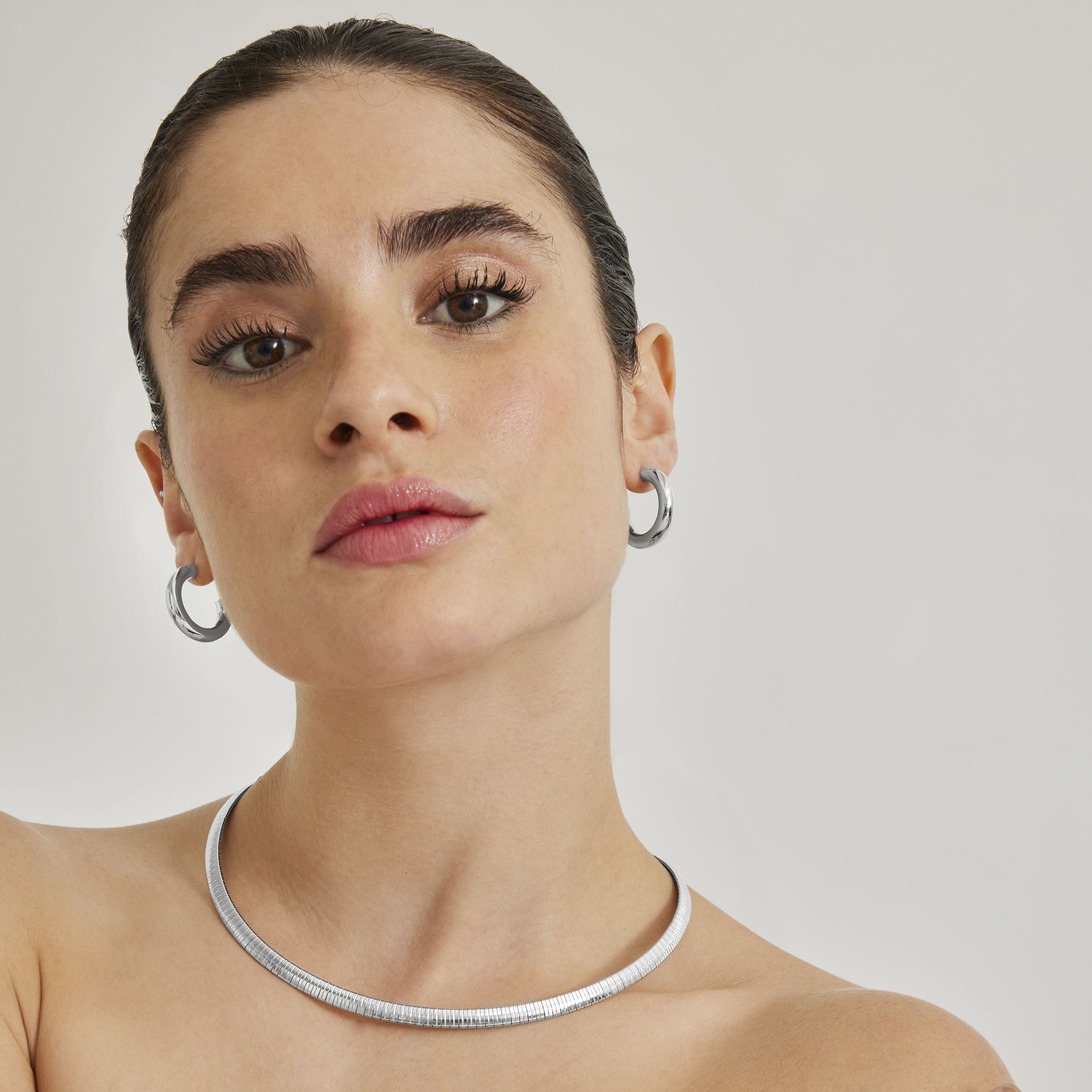 Collar acabado en rodio - Yla