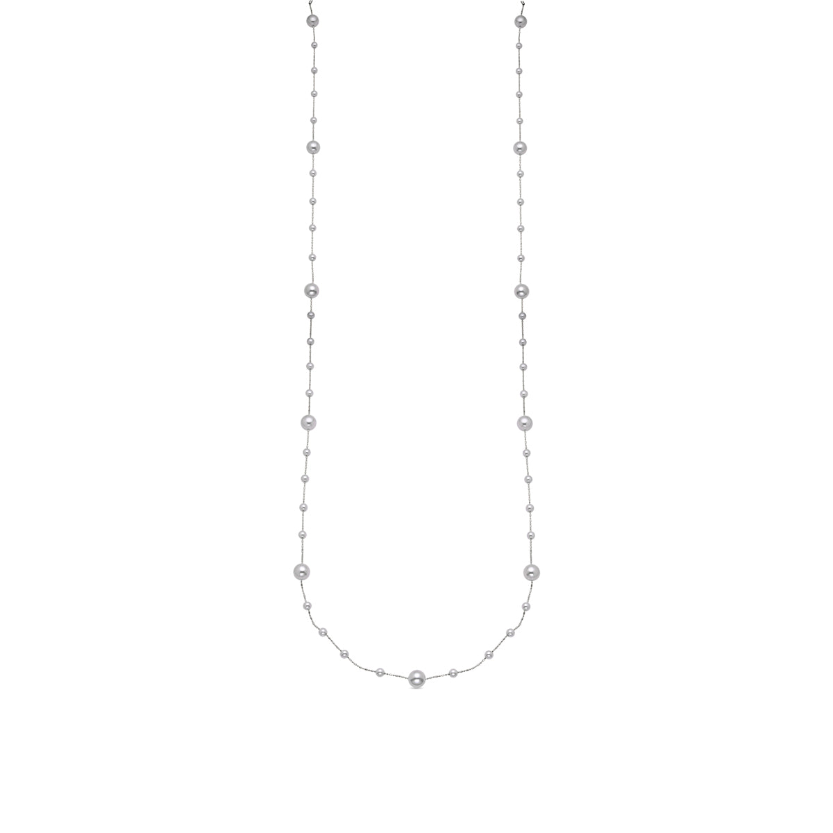 Ketting met Witte Parel zilver afgewerkt - Xyaz