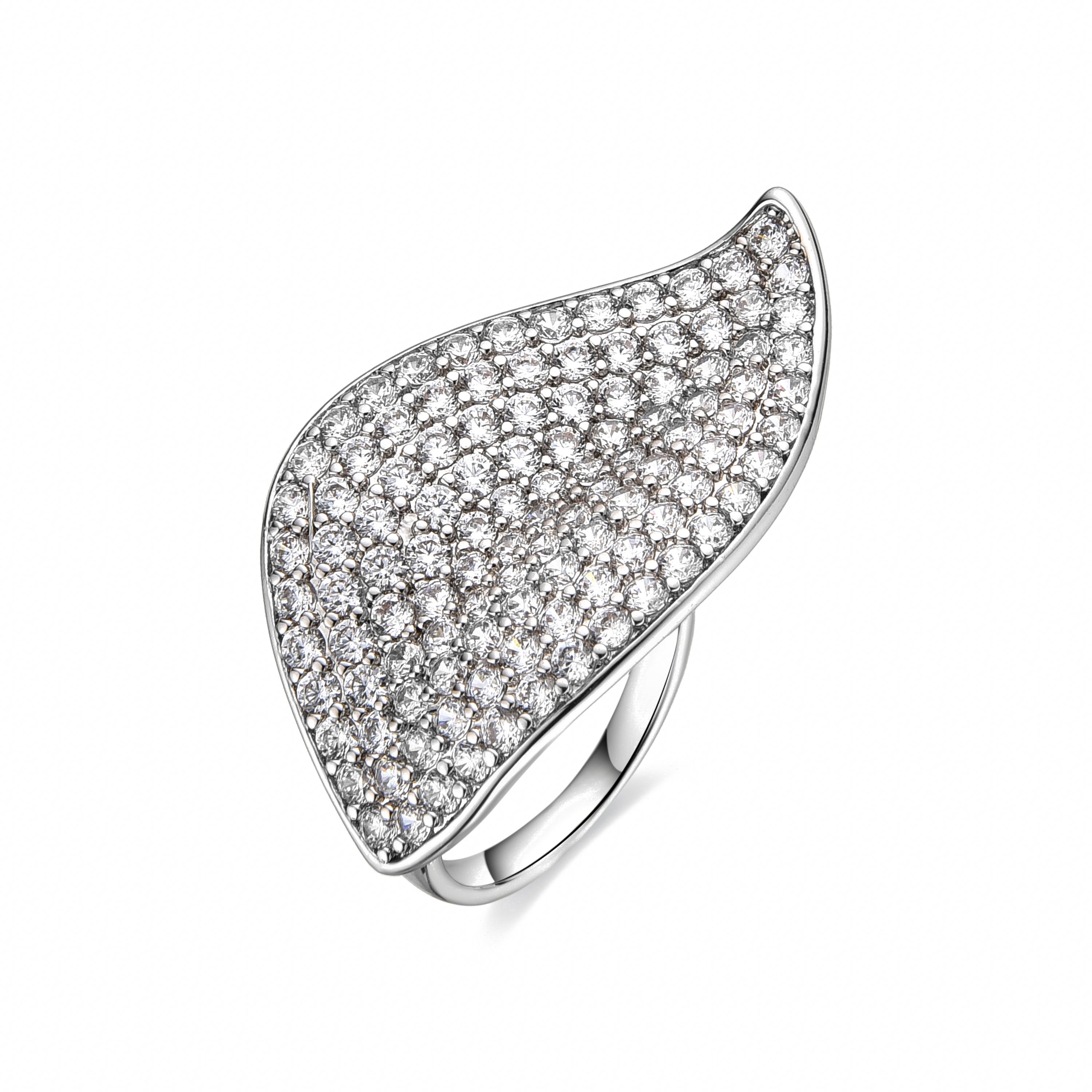 Anillo con Circonita Brillante acabado plata - Umha