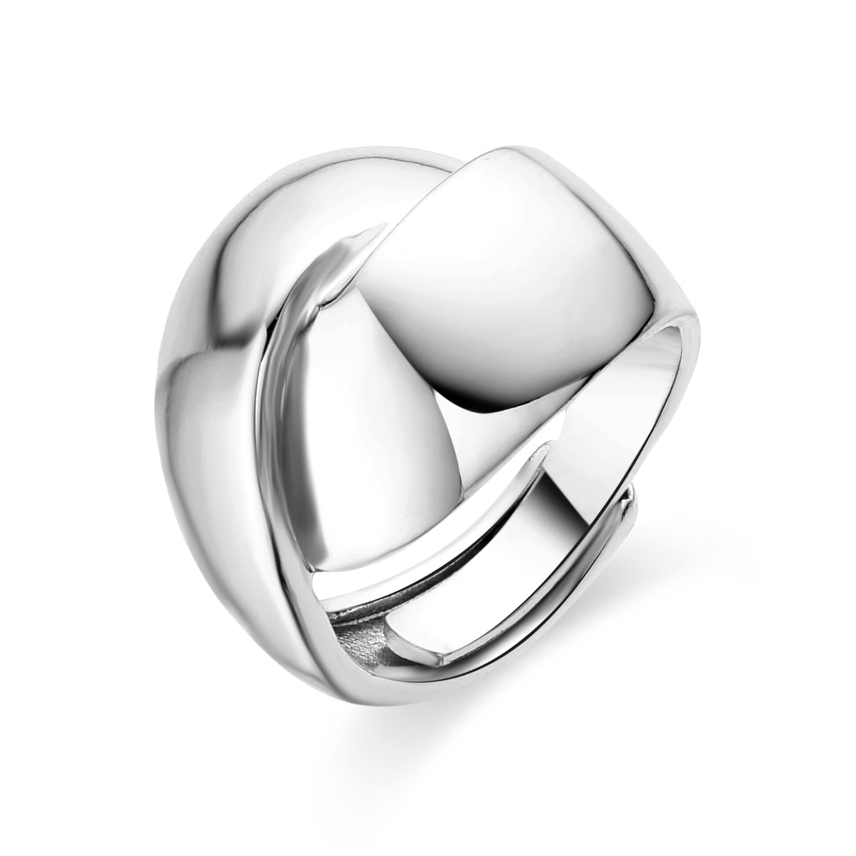 Anillo acabado en rodio - Idril