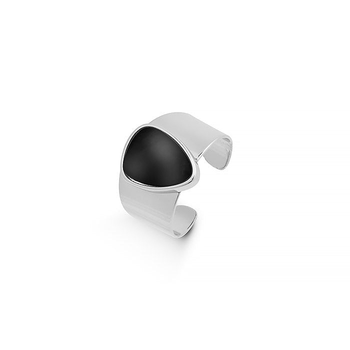 Anillo de Onix acabado en rodio - Sheak