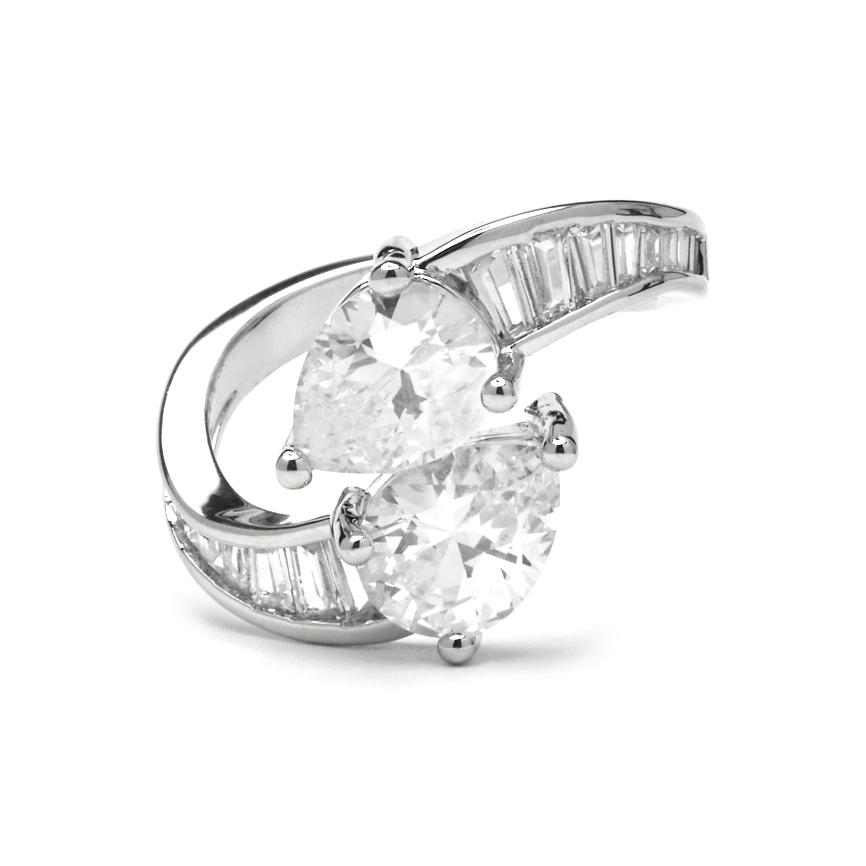 Anello con Zirconia Brillante finitura argento - Darbia