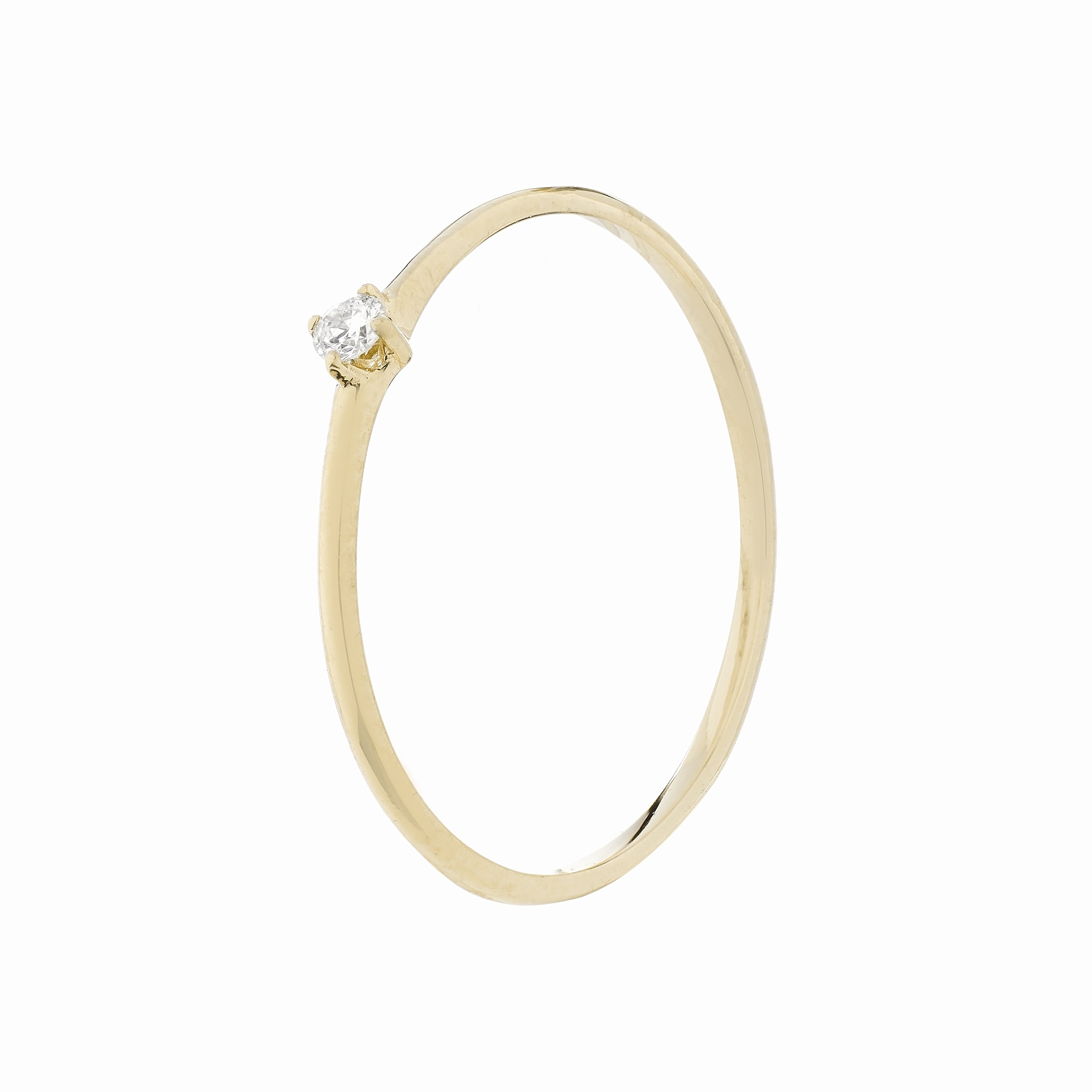 Anillo Ziva oro de ley de 18k y diamantes