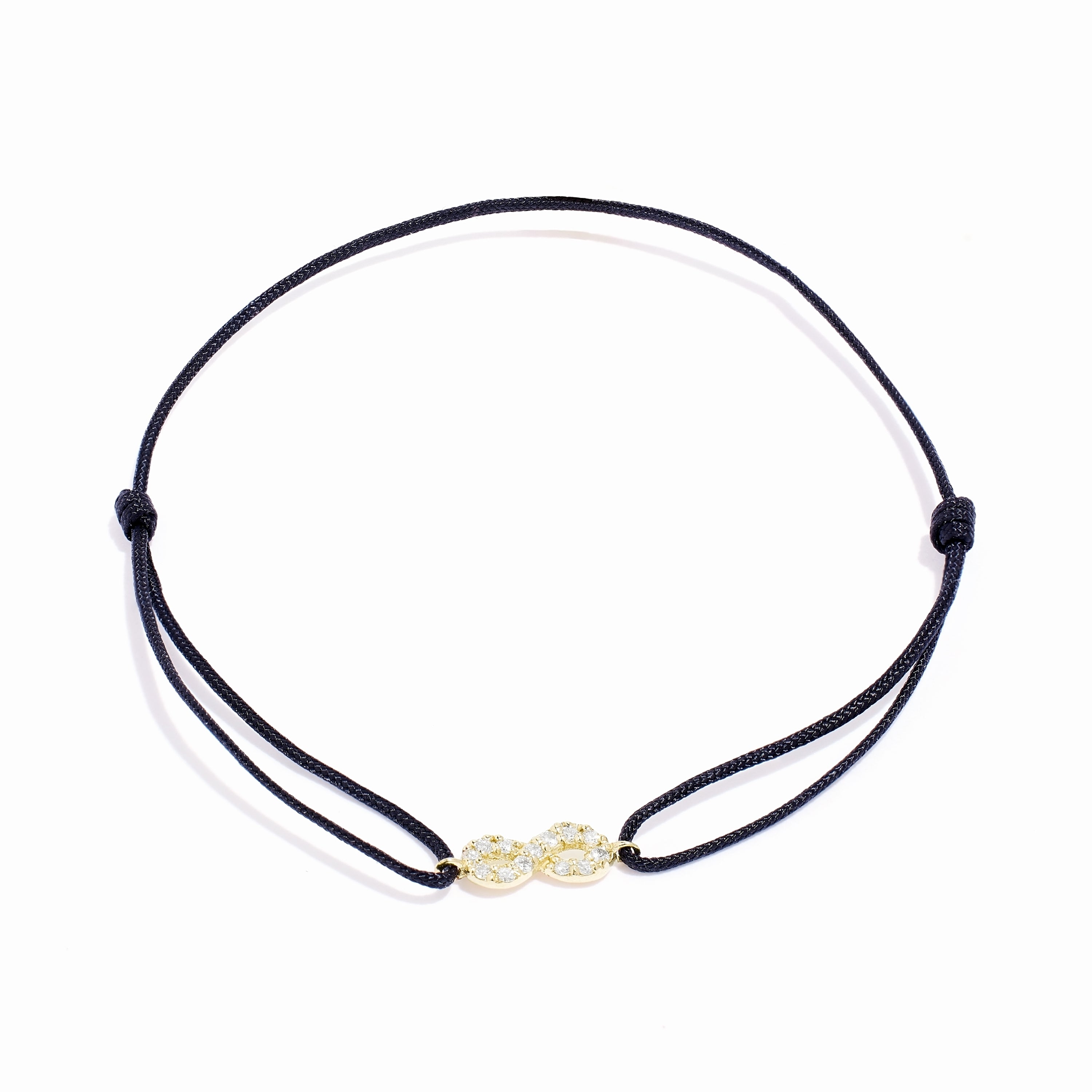 Pulsera Infinity oro de ley de 18k y diamantes