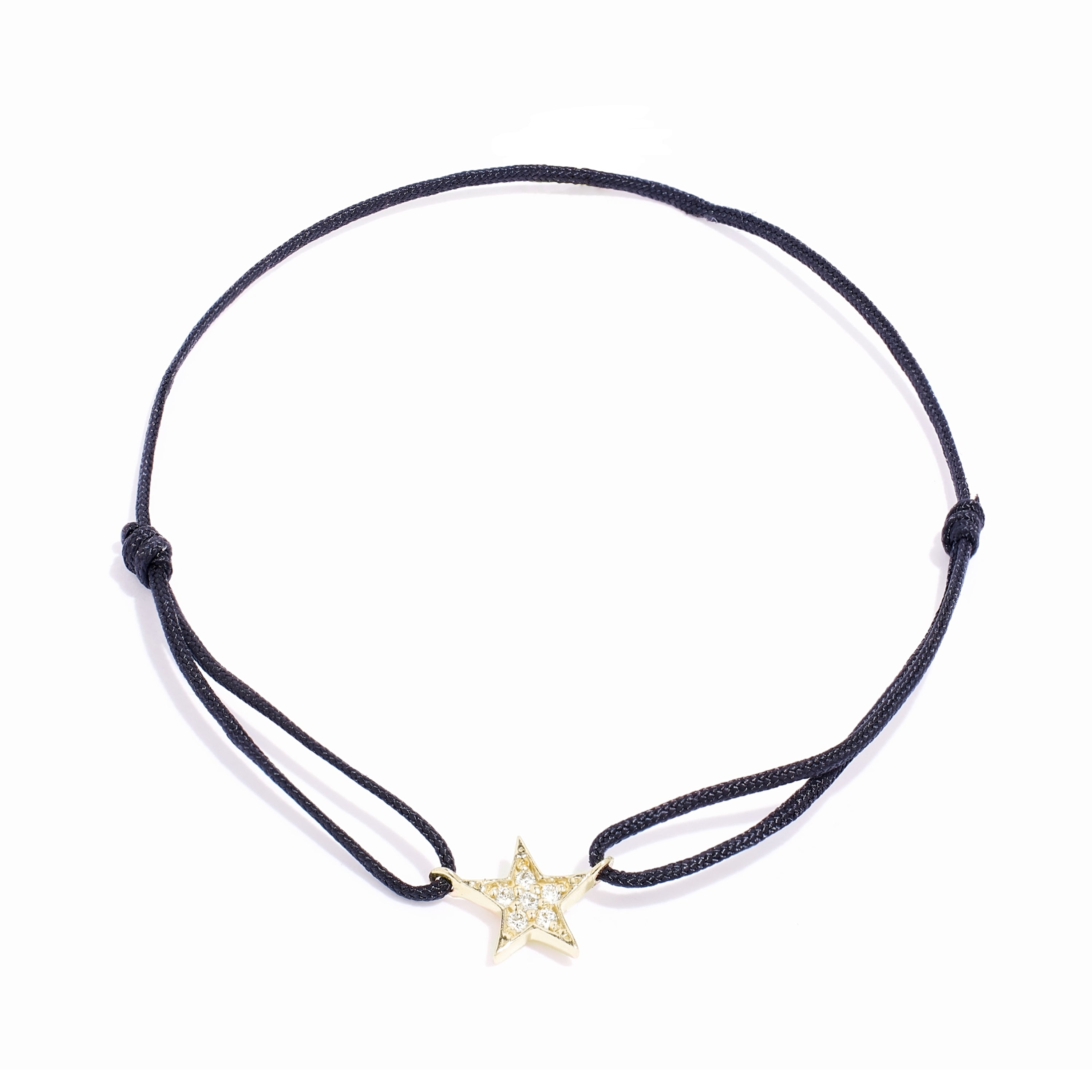 Pulsera Star oro de ley de 18k y diamantes