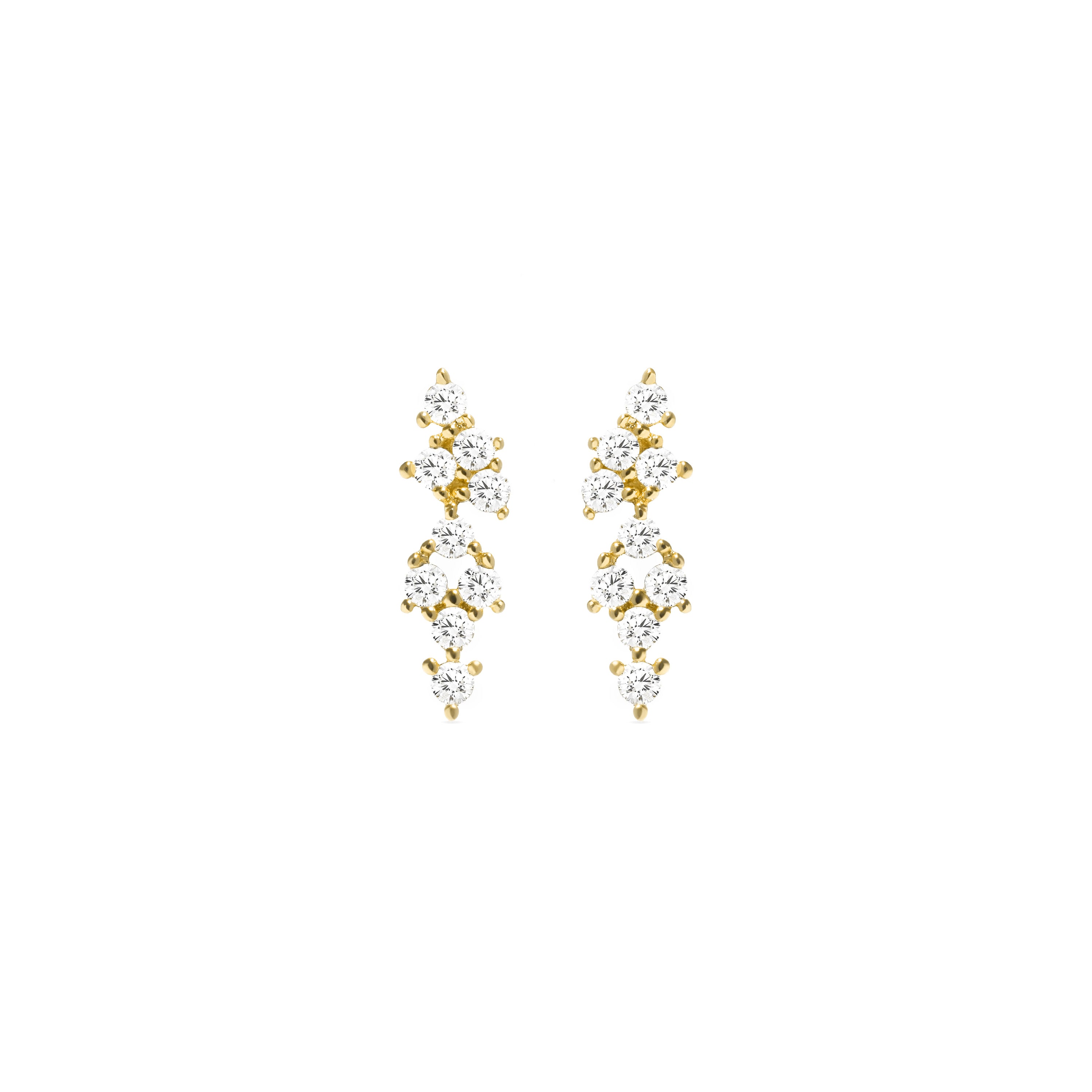Pendientes Khali Oro de ley 18k