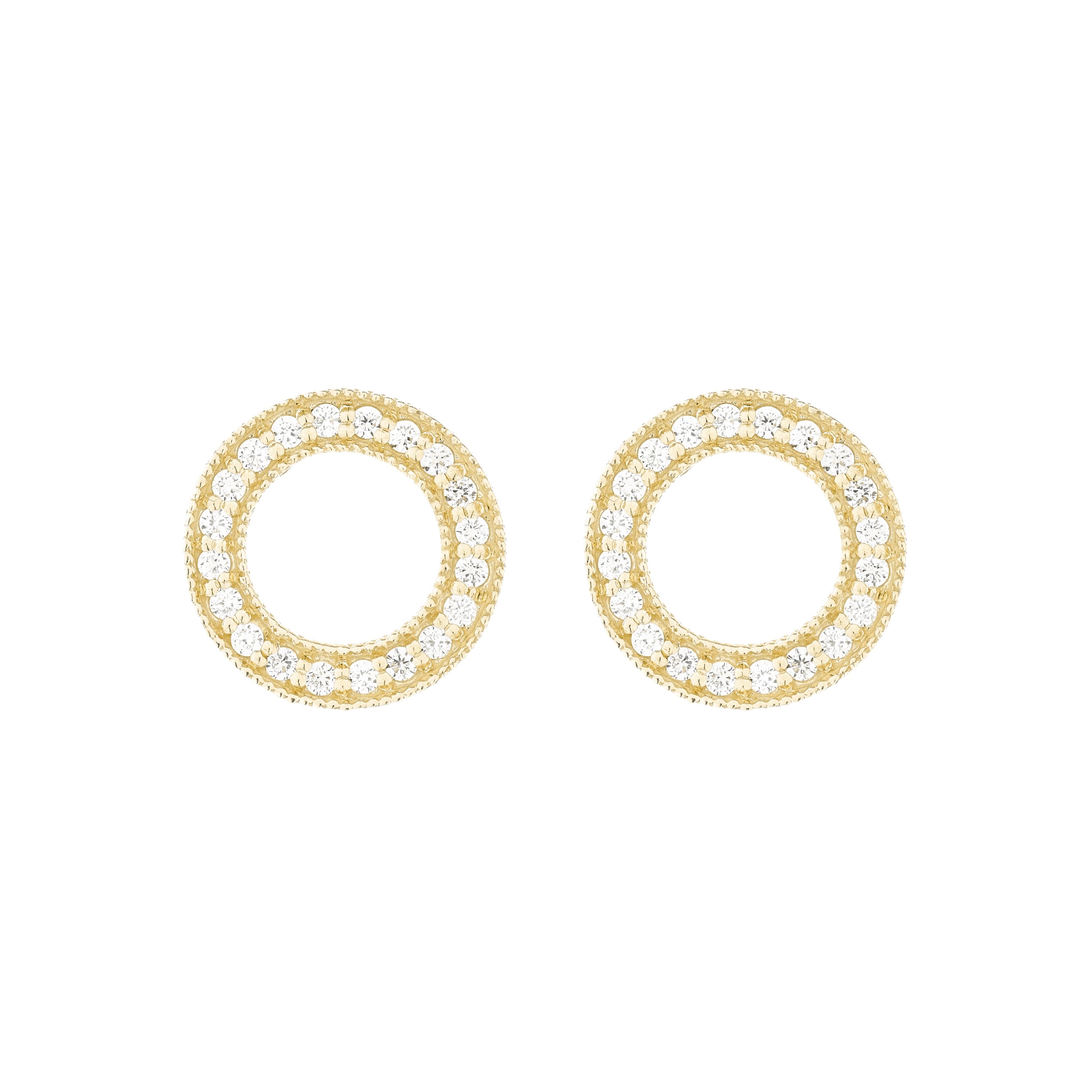 Pendientes Busah oro de ley de 18k y diamantes