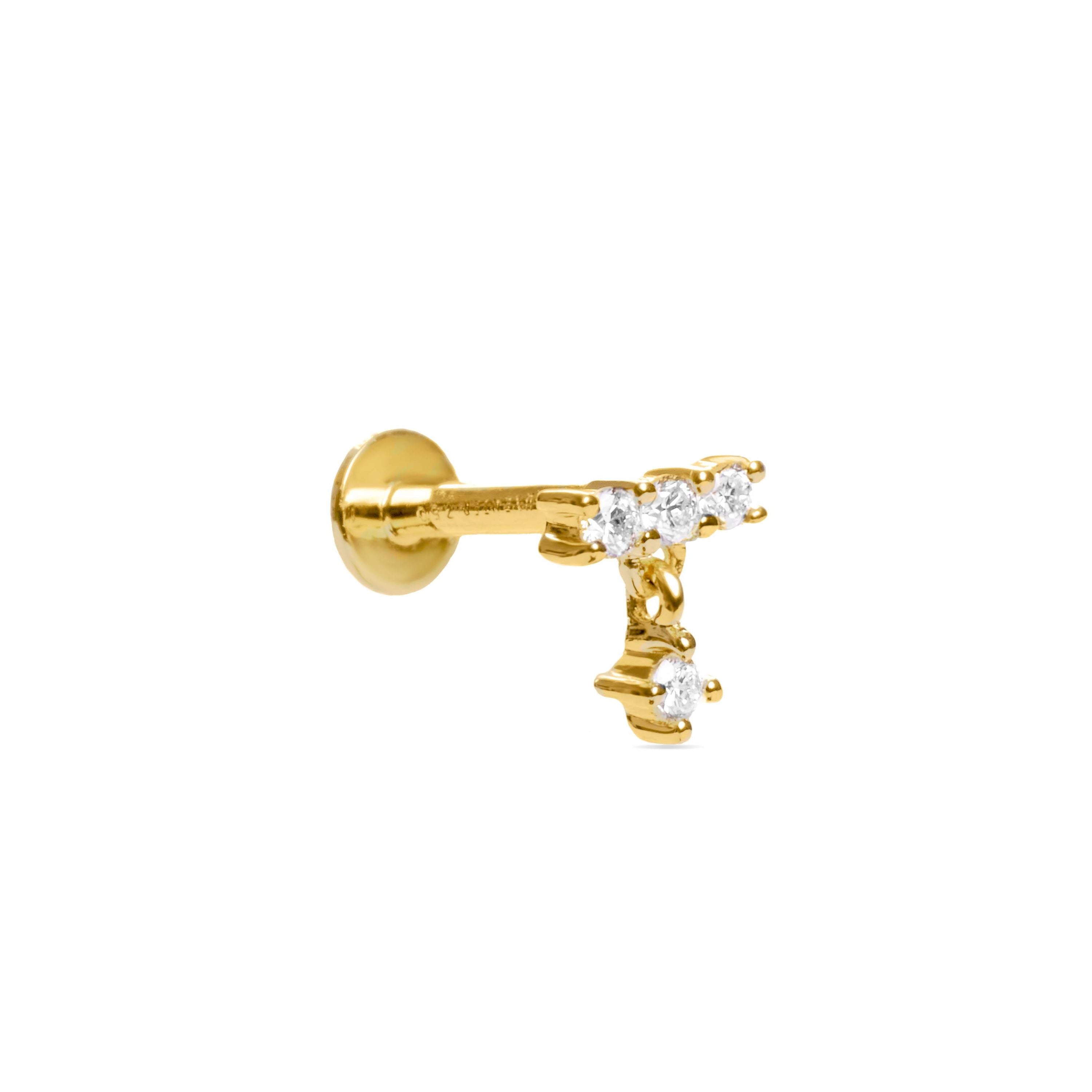Piercing Nioe Oro de ley 18k