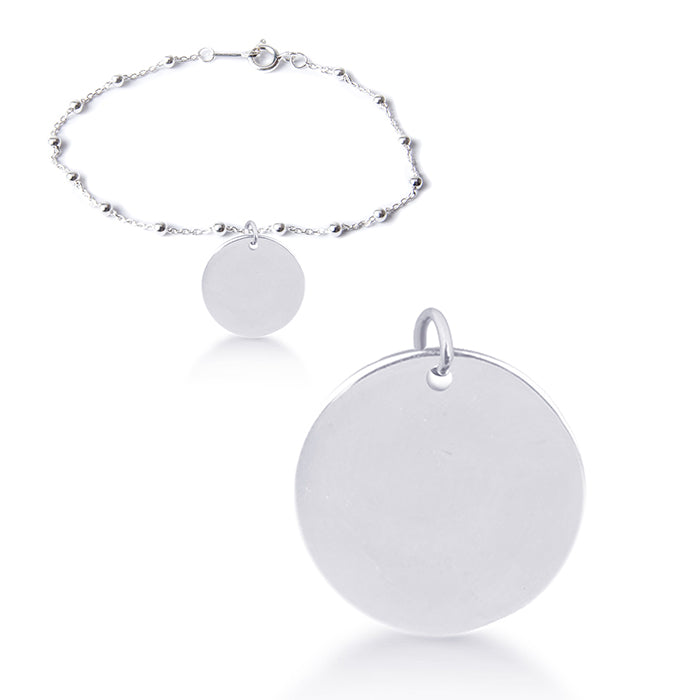 Pulsera de Plata de Ley 925 acabada en rodio - Mi Sol