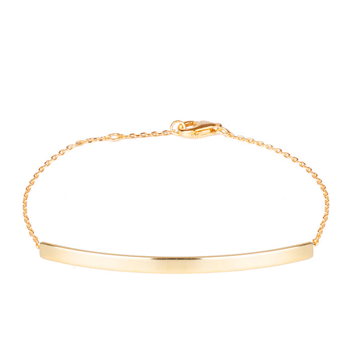 Pulsera de Plata de Ley 925 acabada en oro amarillo de 18K - Drap