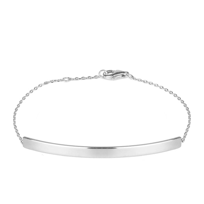 Pulsera de Plata de Ley 925 acabada en rodio - Drap