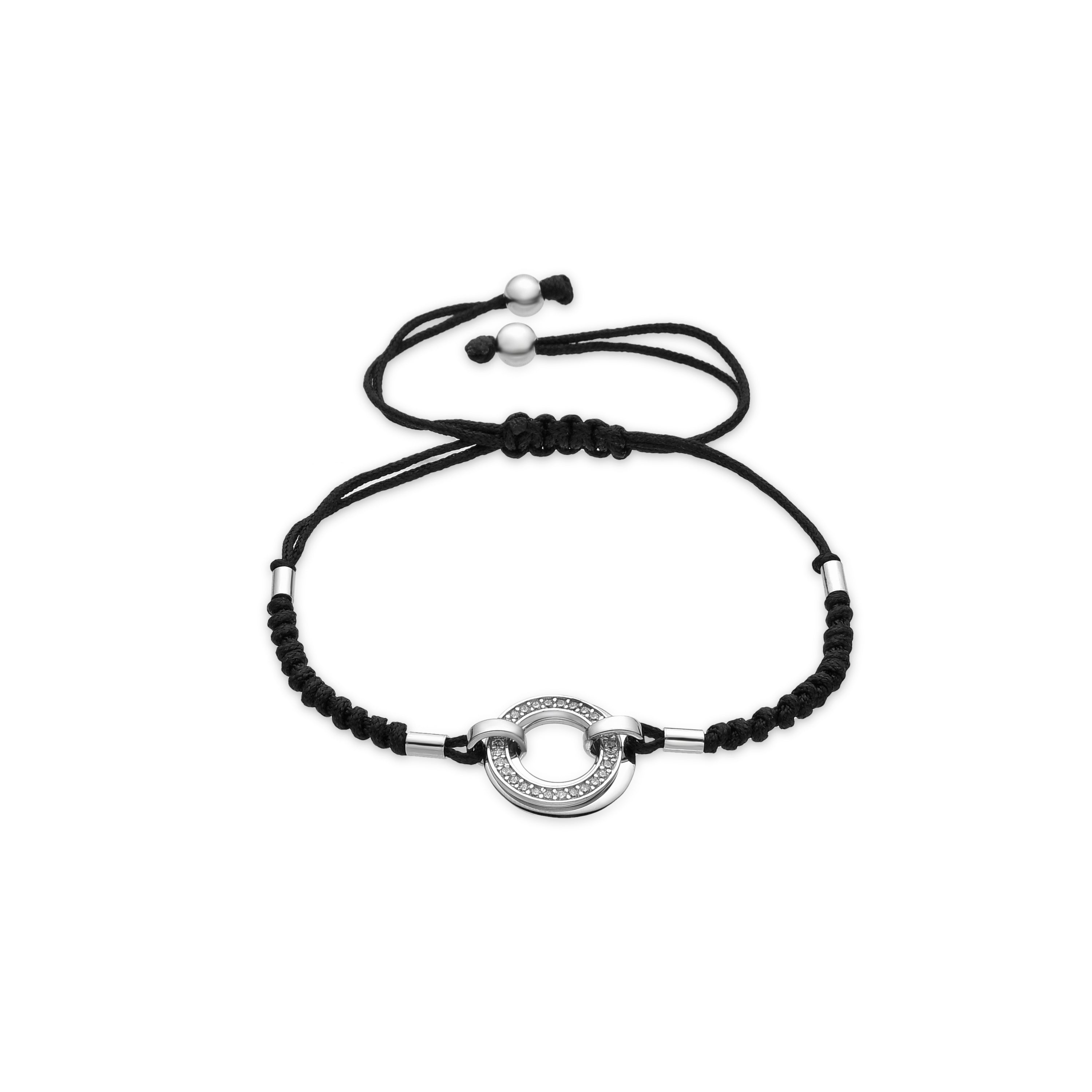 Pulsera de Plata de Ley 925 y Circonita Brillante acabado en rodio - Toropo