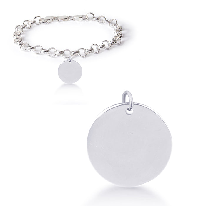Pulsera de Plata de Ley 925 acabada en rodio - Mi Sol