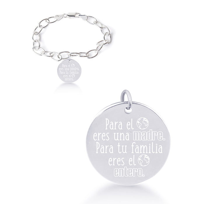 Pulsera de Plata de Ley 925 acabada en rodio - Mi Sol