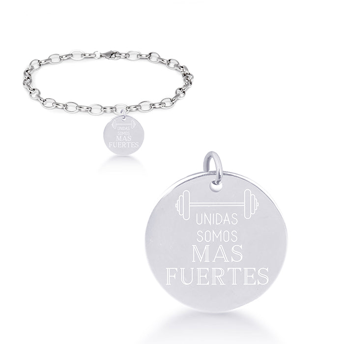 Pulsera de Plata de Ley 925 acabada en rodio - Mi Sol